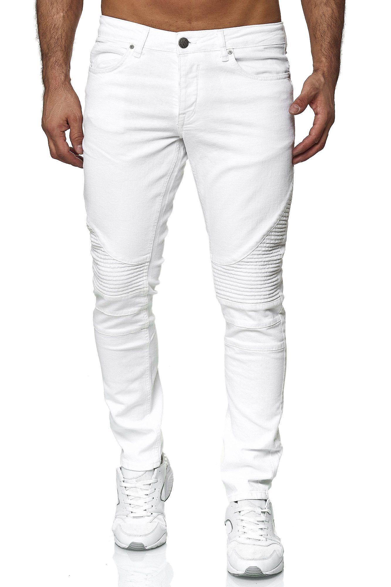 Tazzio Slim-fit-Jeans 16517 in cooler Biker-Optik
