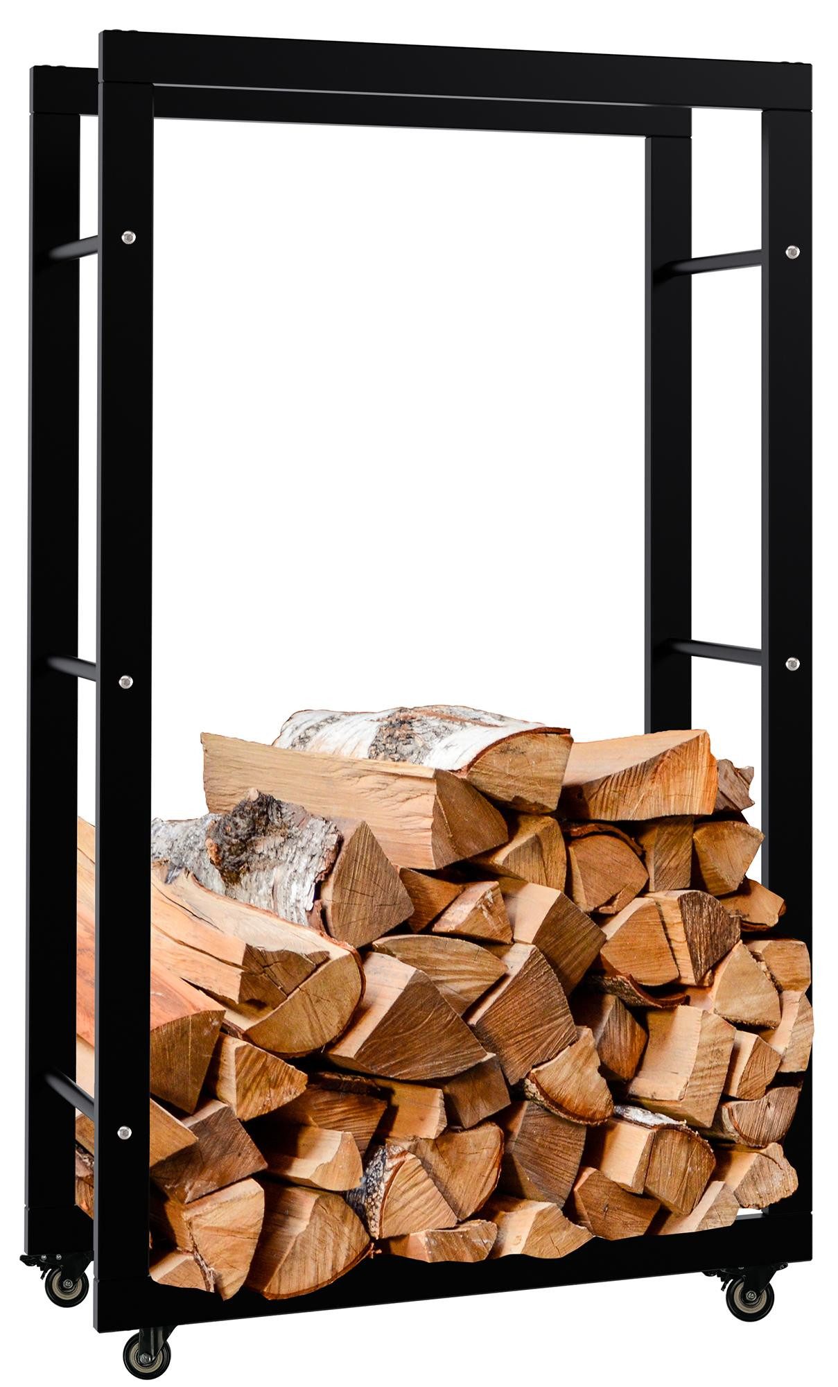 TPFLiving Kaminholzregal Turea, BxTxH:60x25x100 cm, (Vier günstig online kaufen
