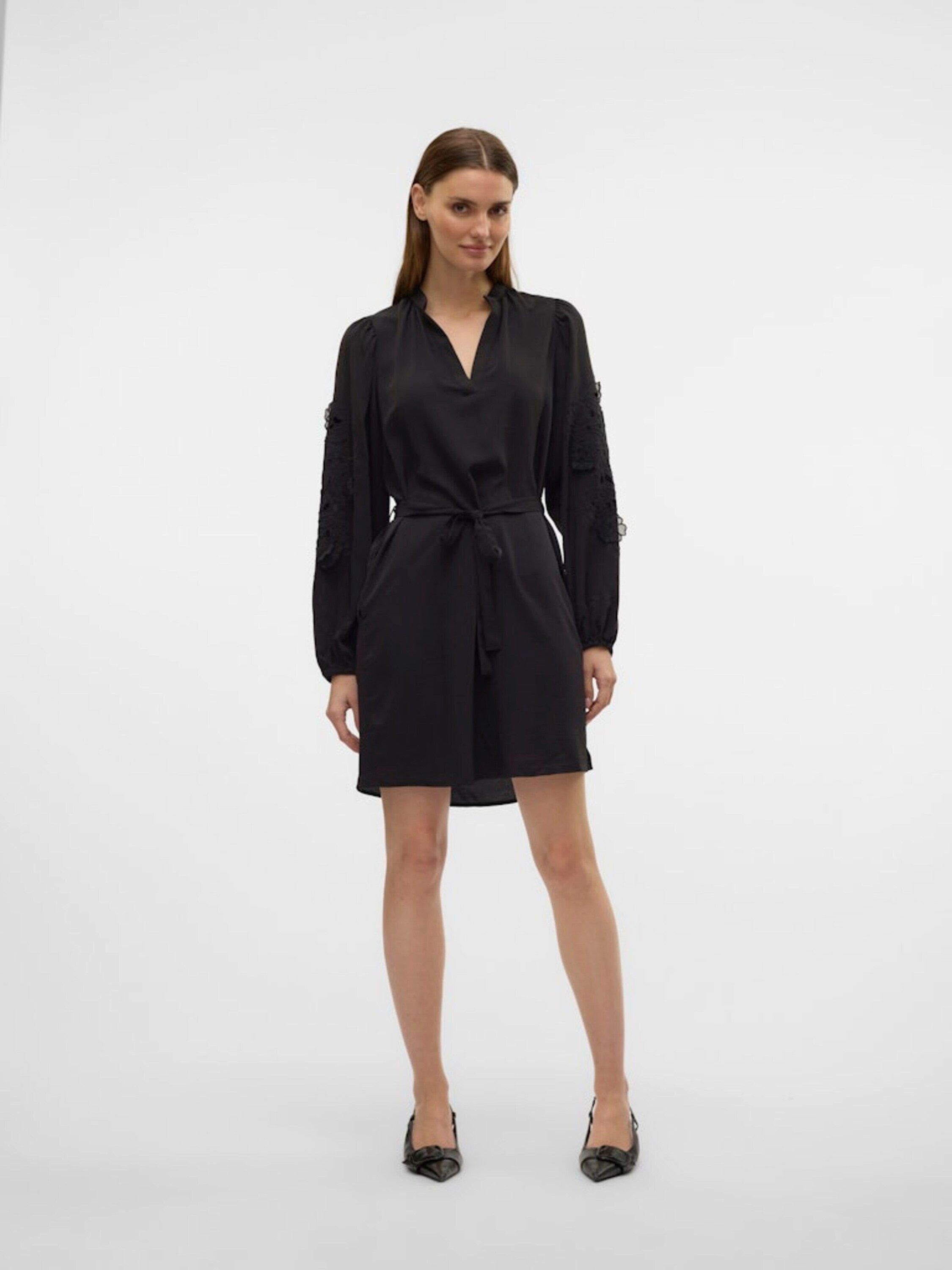 Vero Moda Midikleid VMJOSEFINE (1-tlg) Drapiert/gerafft