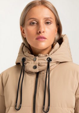 Manisa Steppjacke Steppmantel mit Statementkordel