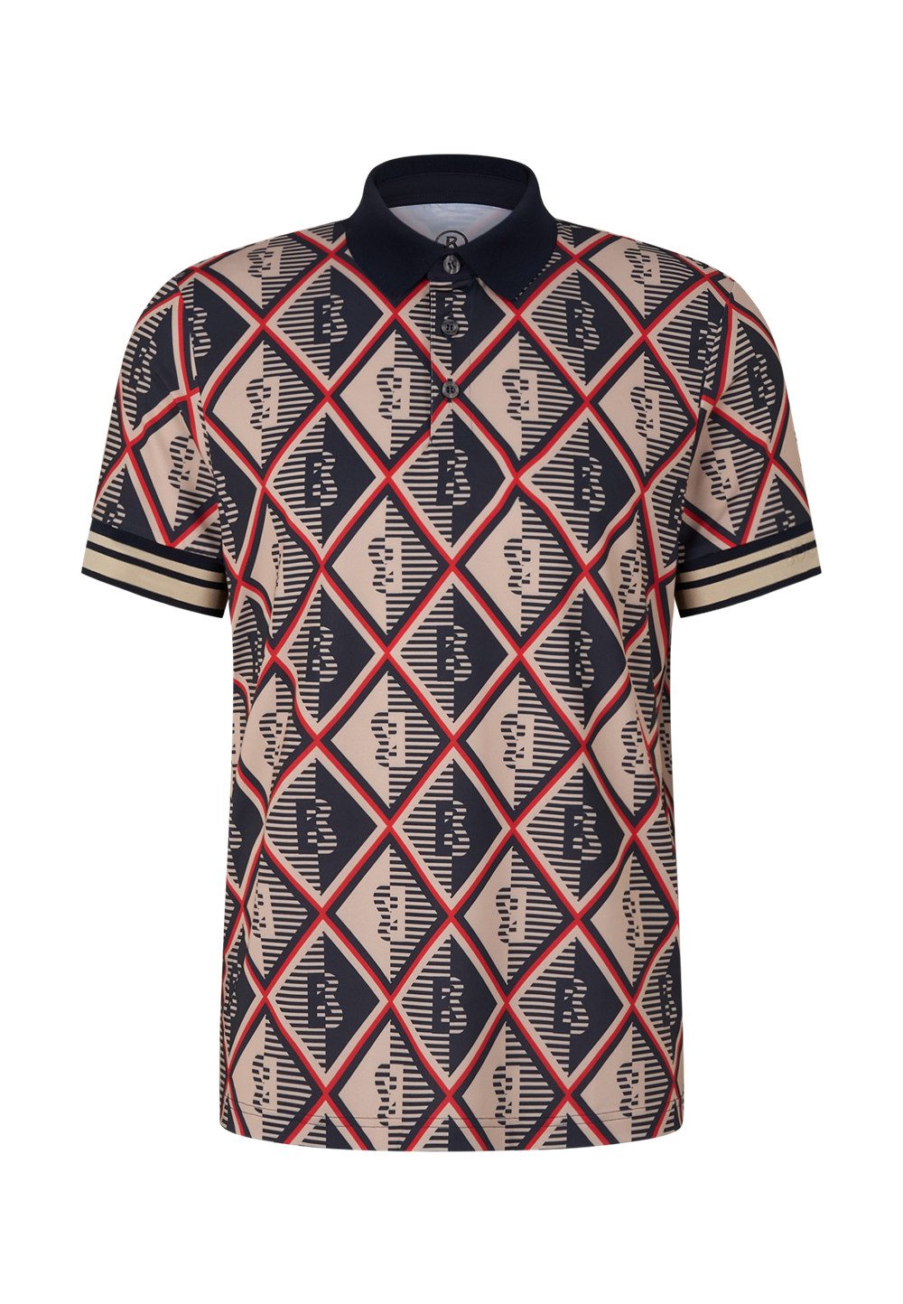 BOGNER Trainingspullover Bogner Herren Poloshirt RON 5107 braun