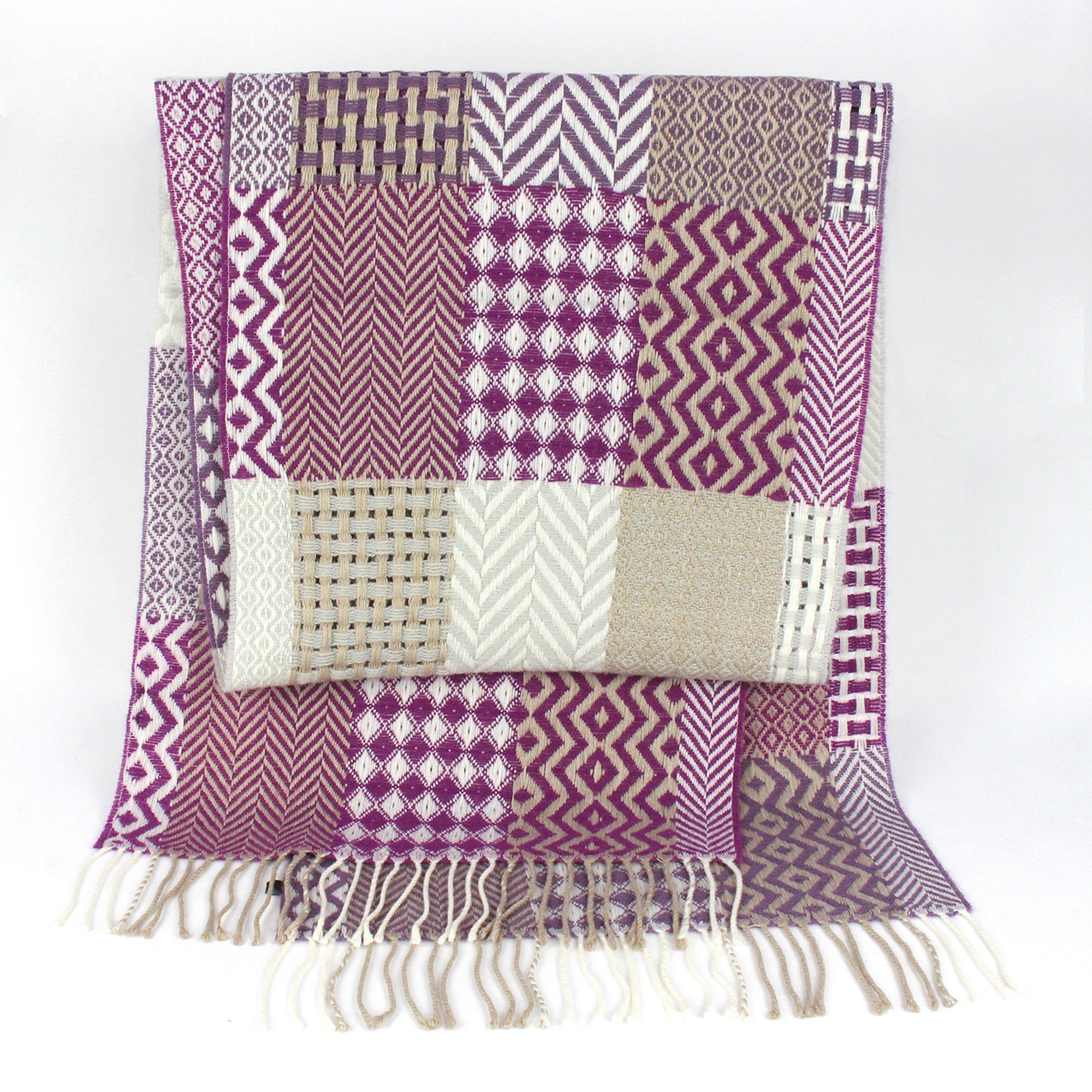 ZEBRO Modeschal Schal violett "Marfisia", Exclusives Design