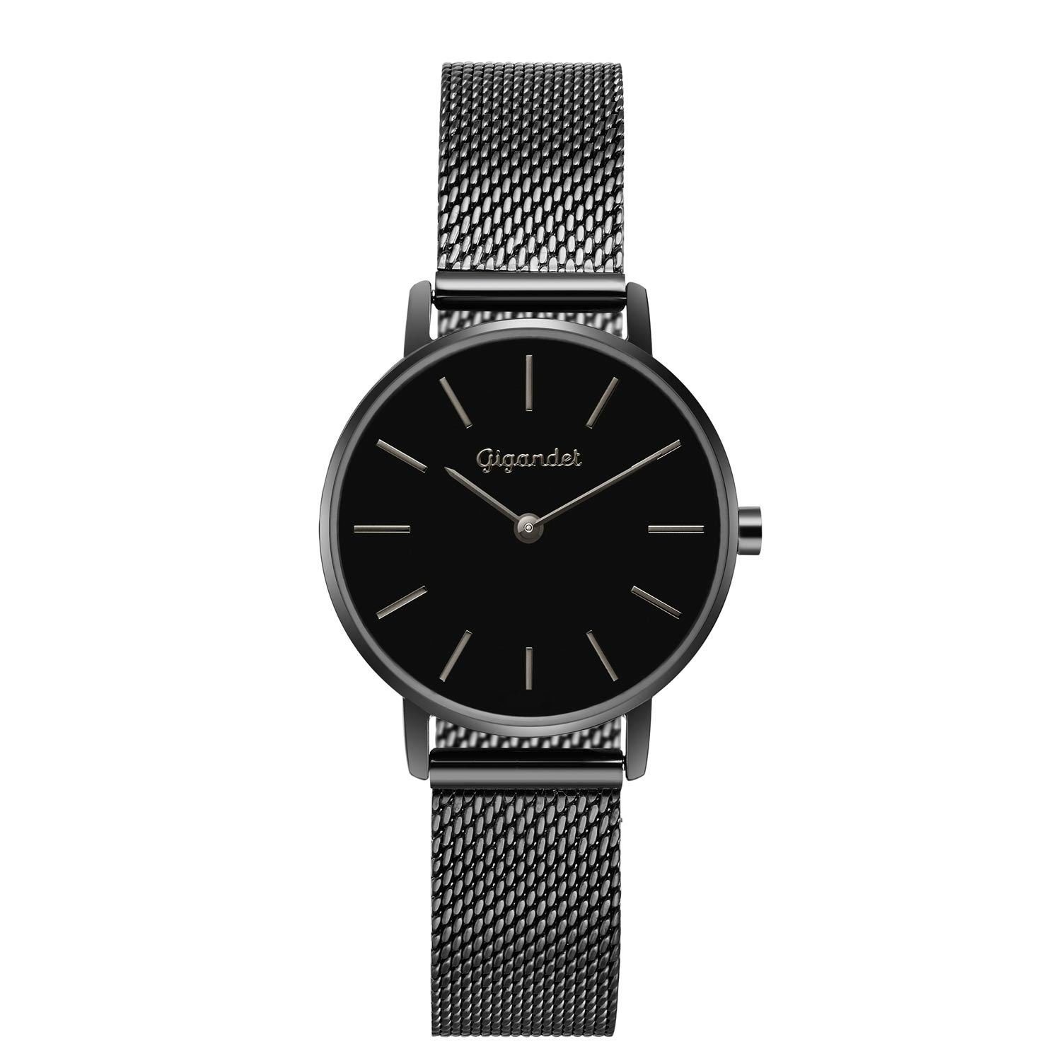 Quarzuhr Armbanduhr, Damenuhr, Flach, Schlicht, 30mm, MINIMALISM G36-010