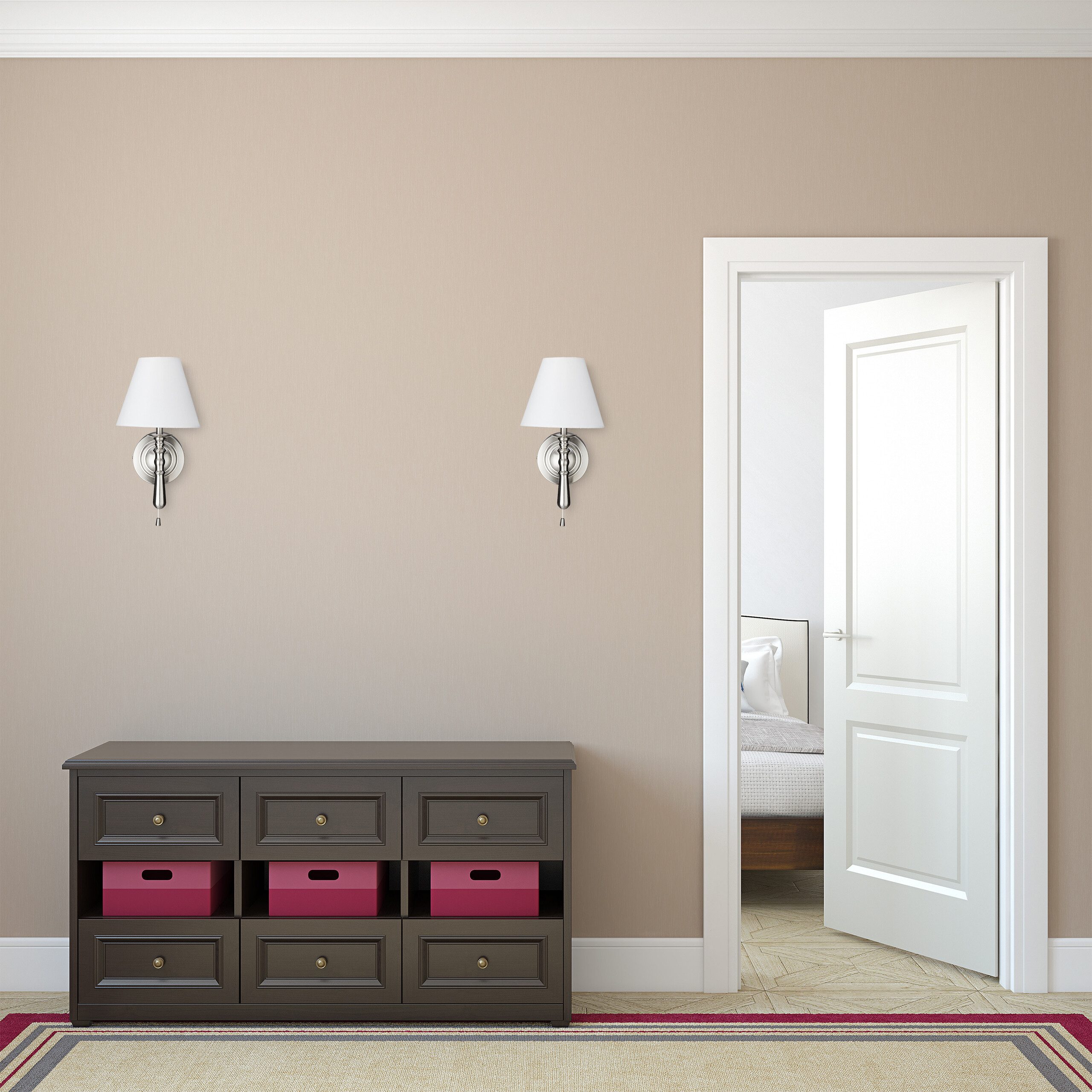 relaxdays Wandleuchte Wandlampe mit Schirm 2er günstig online kaufen