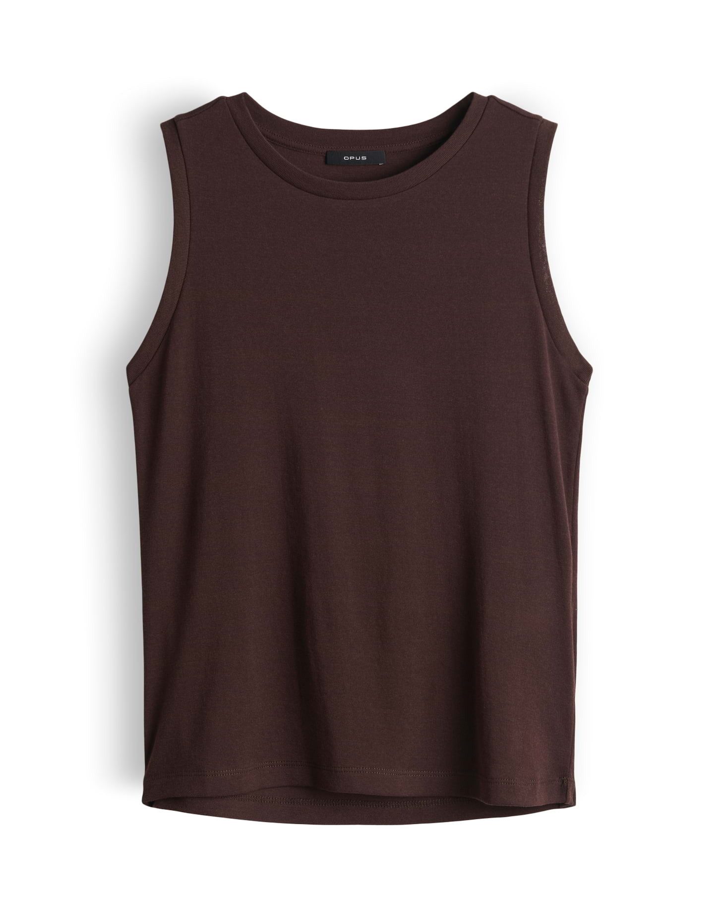 OPUS Kurzarmshirt Tanktop aus nachhaltigem Baumwoll-Mix Weicher Griff, elastischer Stoff für komfortable Passform