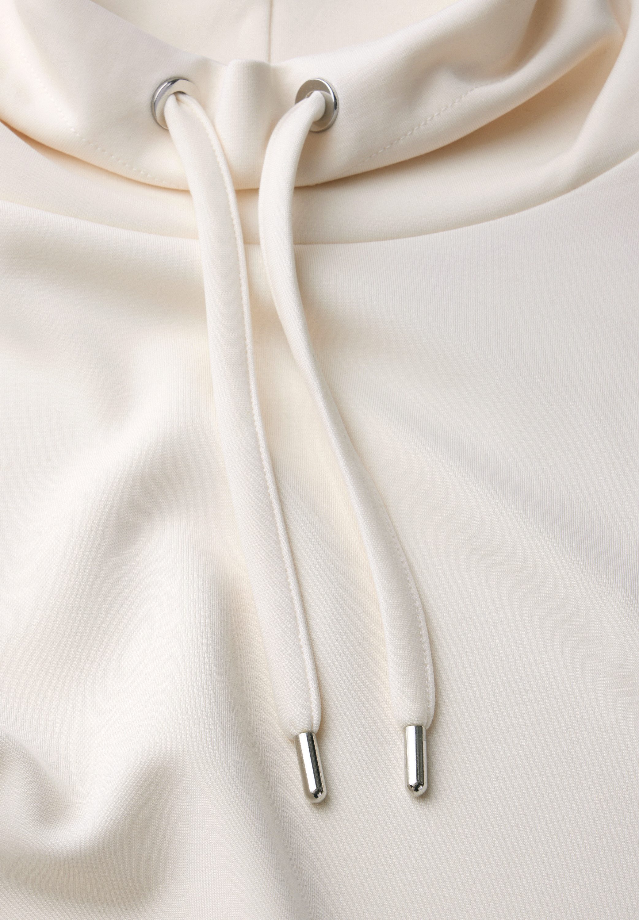 STREET ONE Langarmshirt mit Tunnelzugband am Kragen