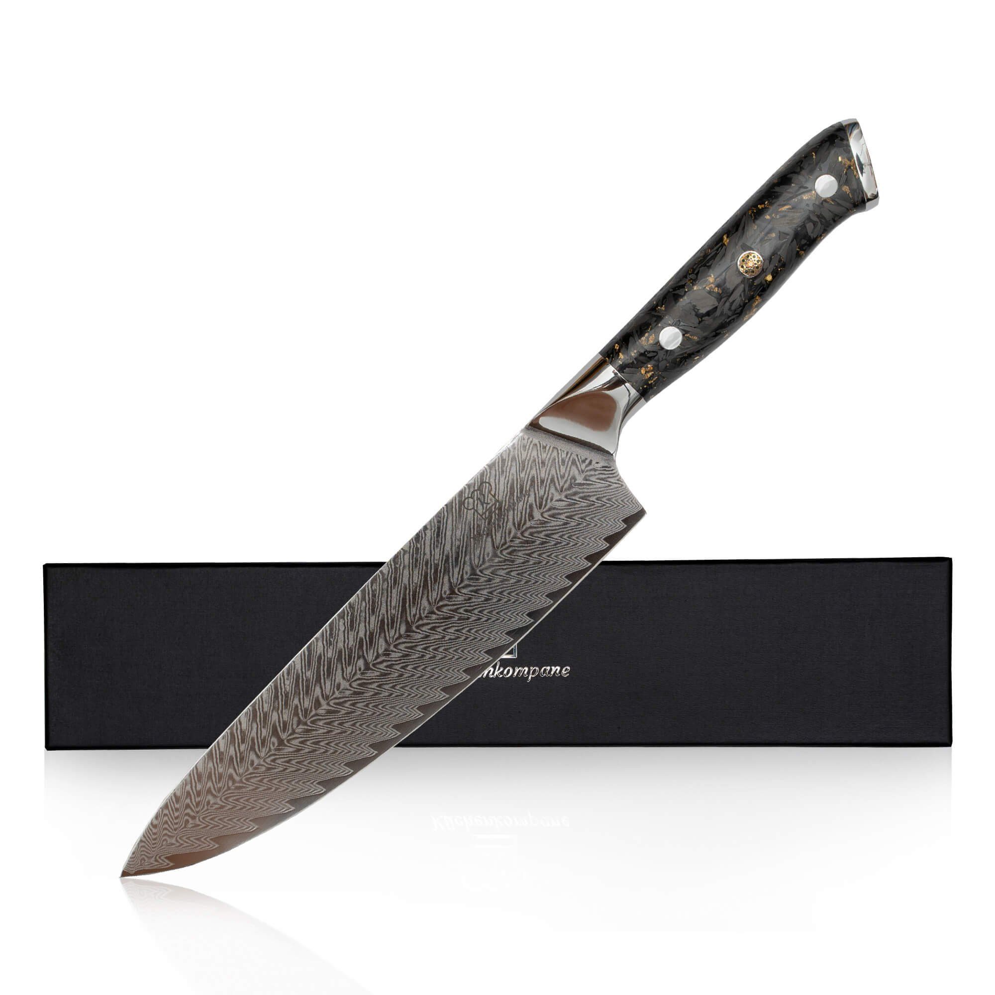 Küchenkompane Fleischmesser Kiiro Chefmesser Damaszener - 67 Lagen Damast & japanischer VG10