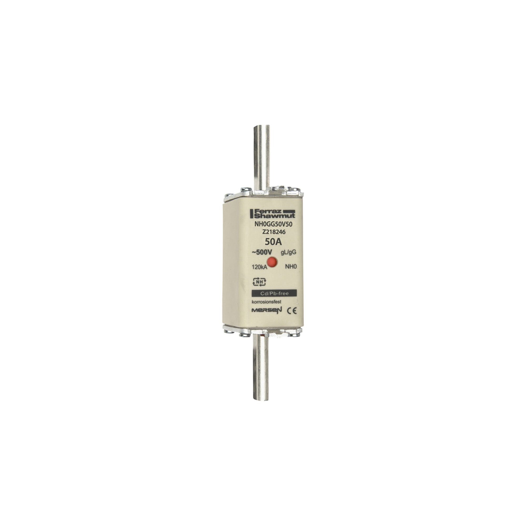 MERSEN Sicherungshalter Mersen NH-Sicherungseinsatz SF Gr.0 gG 50A/500V KM NH0GG50V50