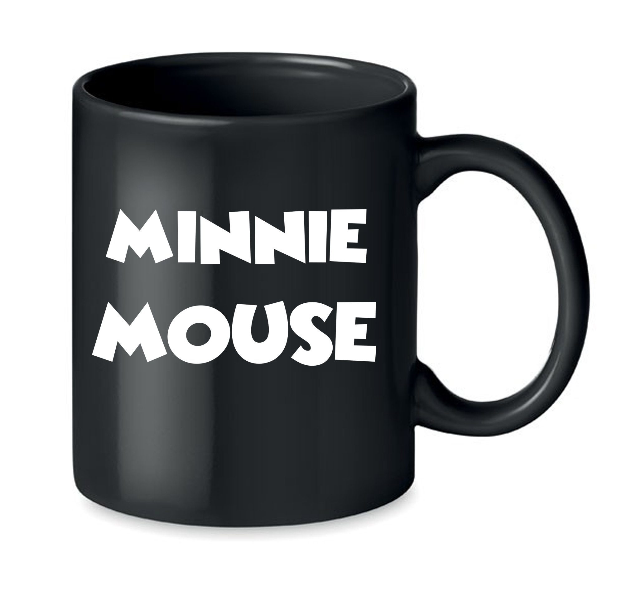 Blondie & Brownie Tasse Minnie Mouse Mickey Cartoon Zeichentrick Maus, Keramik Schwarz