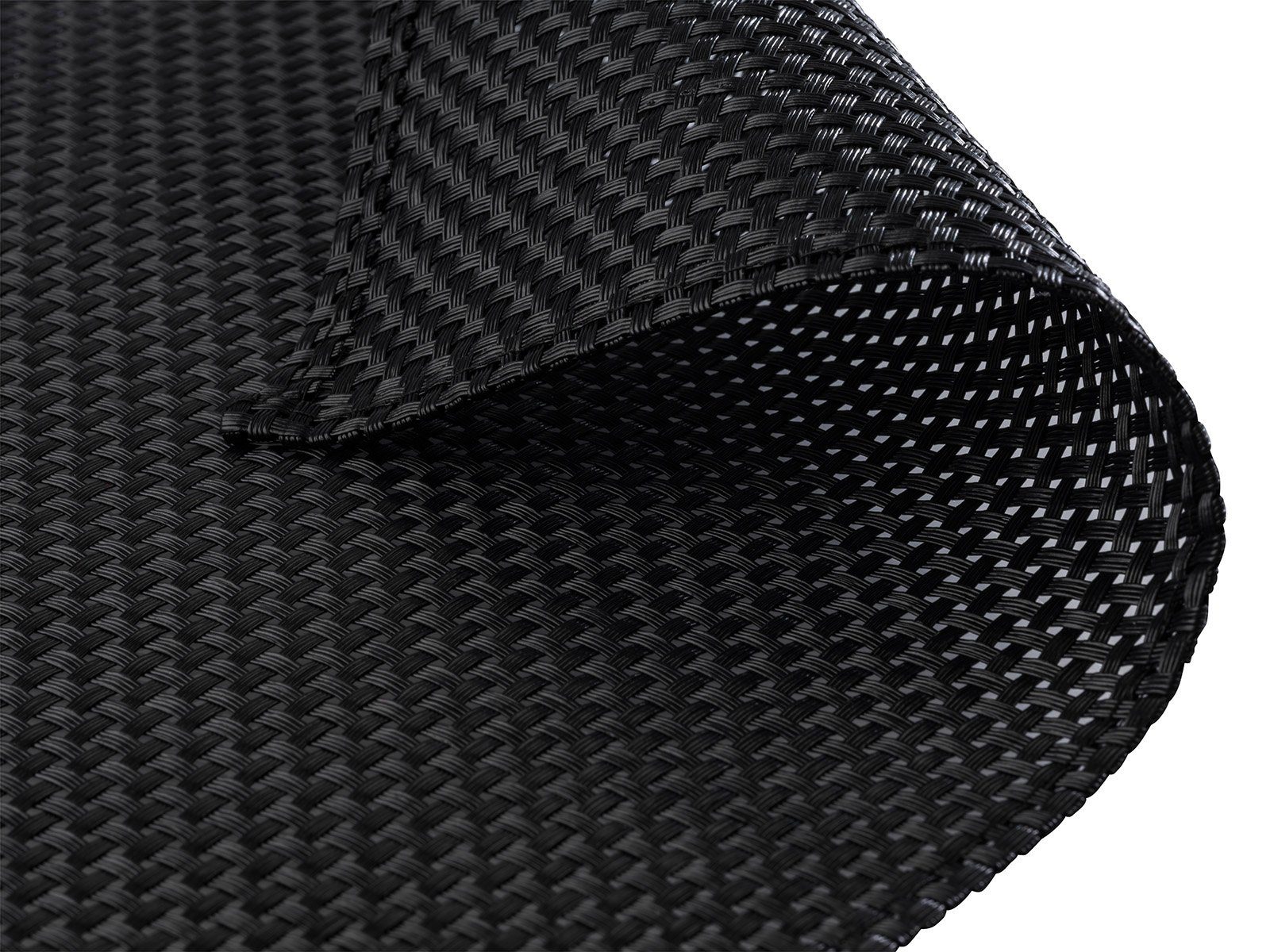 Platzset, Schmalband, mit schwarz abwischbar, 45x33 (6-St), cm Rand, leicht umgenähten APS