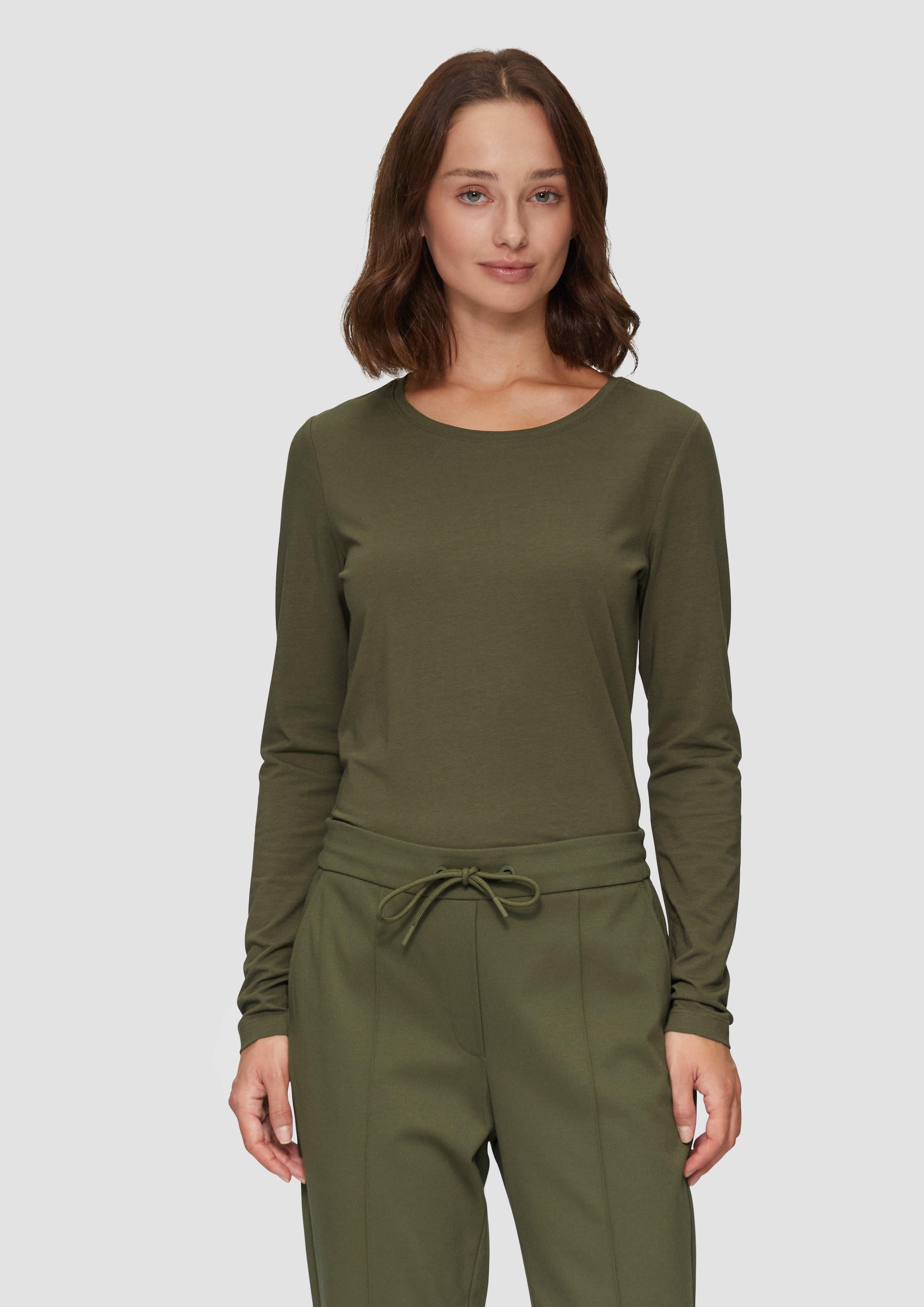 Langarmshirt Longsleeve aus Baumwollstretch