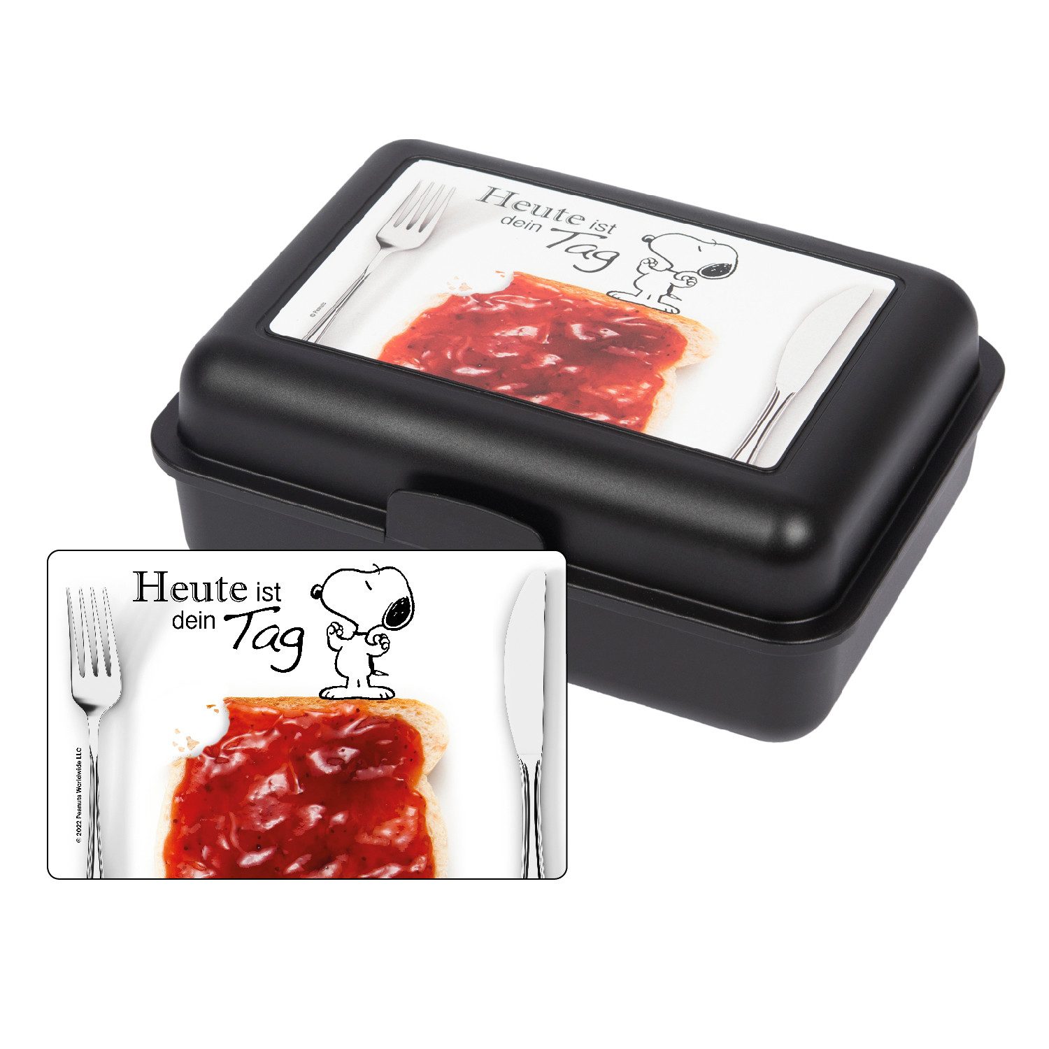 United Labels® Lunchbox Peanuts Snoopy - Heute ist dein Tag, Kunststoff (PP)