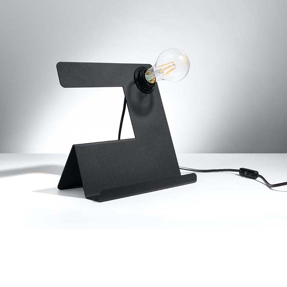 Retro Schreibtisch inklusive, schwarz LED Design nicht Tischleuchte, Schlafzimmer Leuchtmittel Tischlampe Tischlampe etc-shop