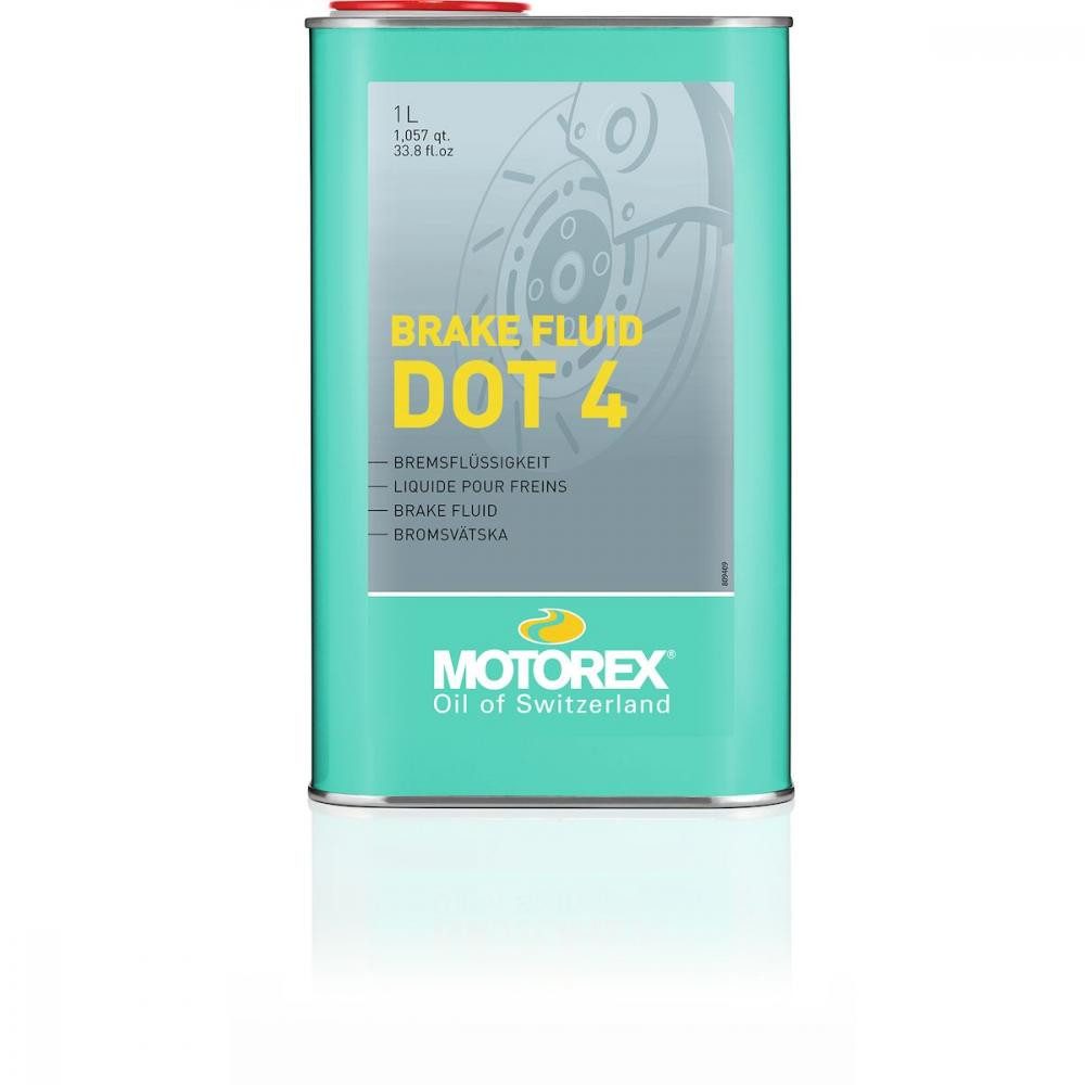 Motorex Scheibenbremse Motorex Bremsflüssigkeit DOT 4, 1 Liter Metallkanister, Nasssiedepunkt