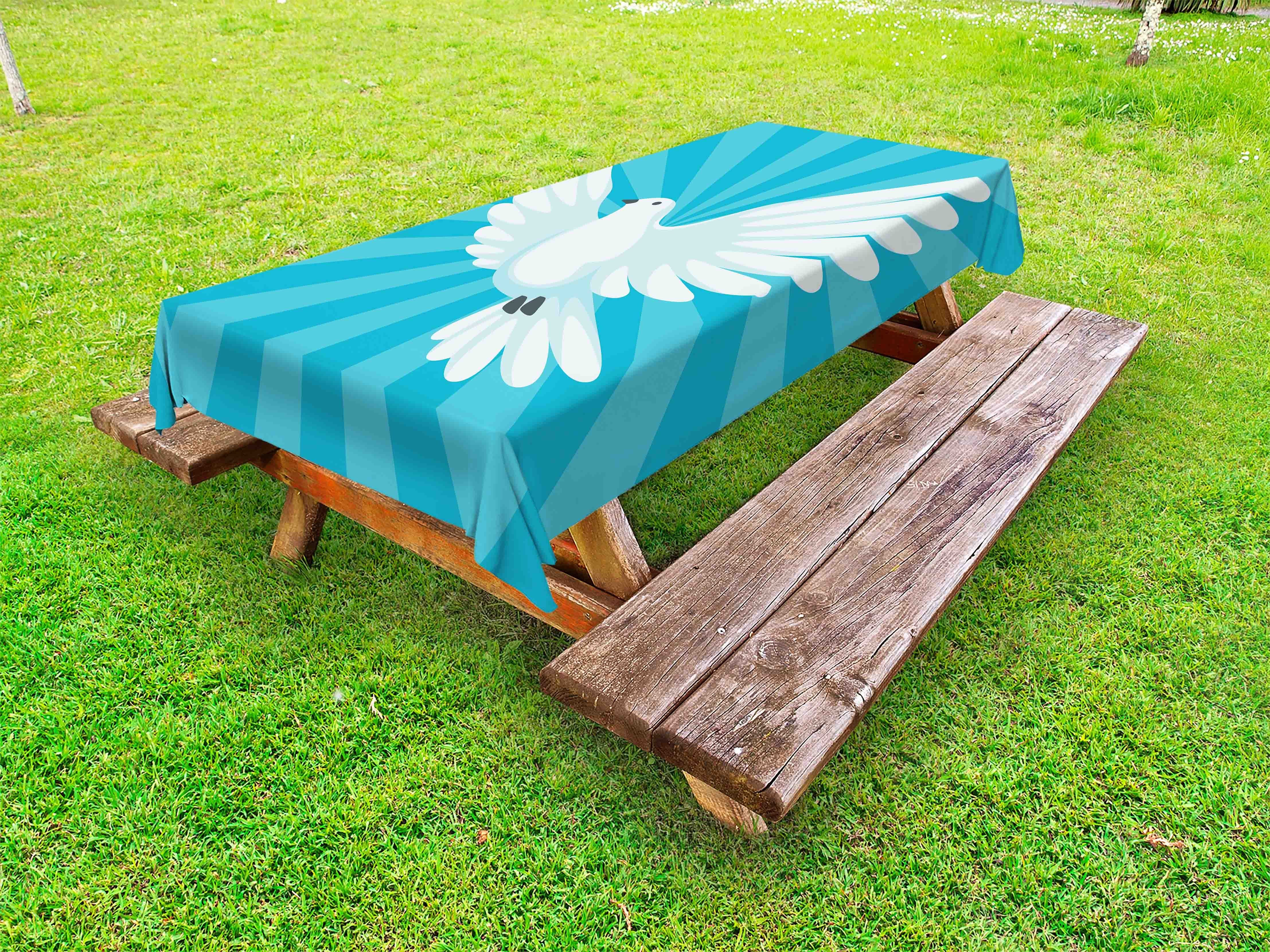 Tischdecke dekorative und Bursting-Effekt Glauben Picknick-Tischdecke, waschbare Pigeon Abakuhaus
