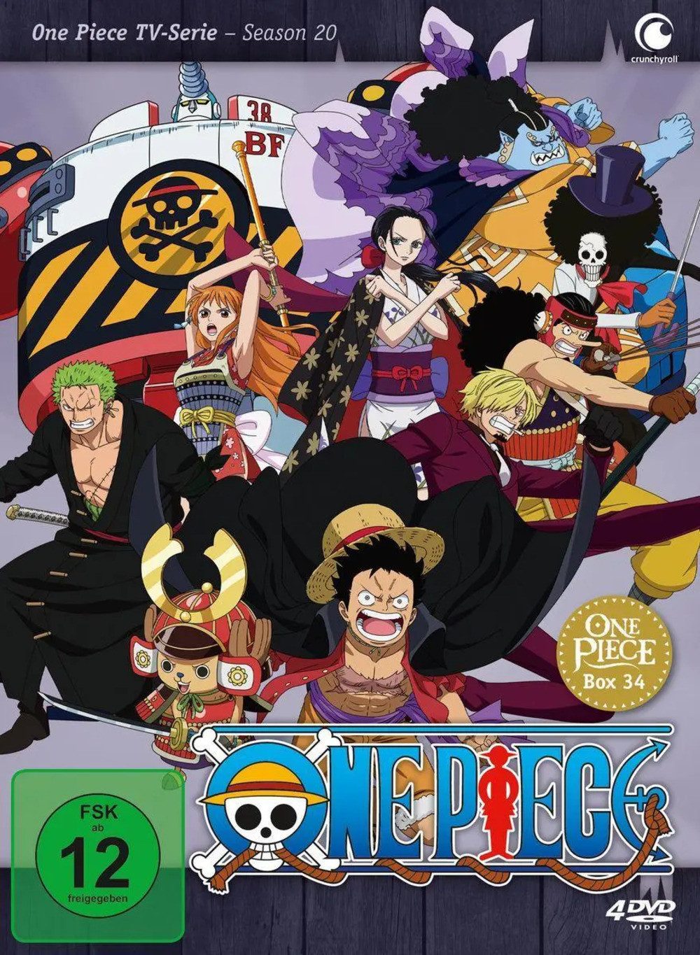 DVD One Piece - TV-Serie - Box 34 (Episoden 976 - 1.000) [4 DVDs]
