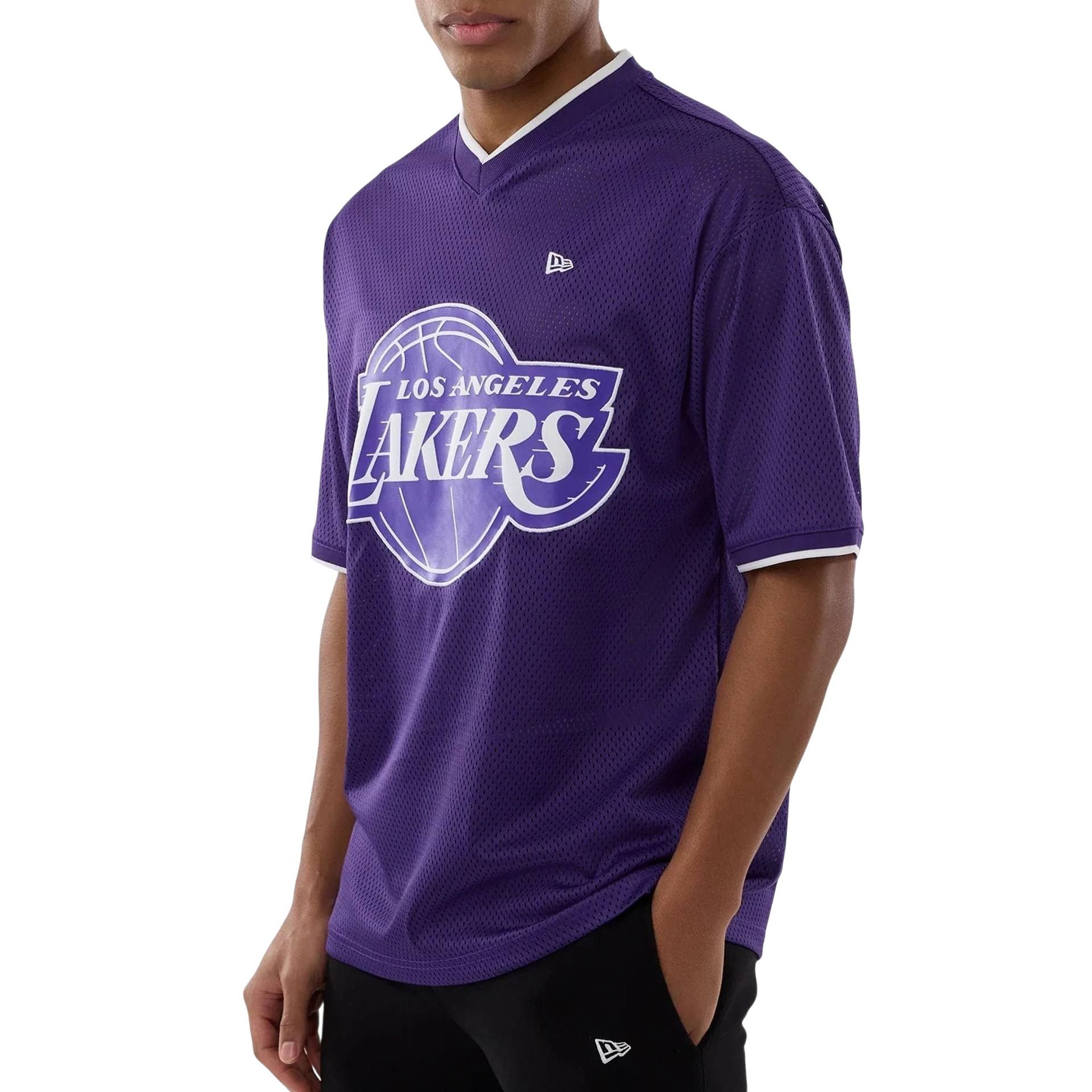 T-Shirt Mesh Oversized NBA Los Angeles Lakers Logo