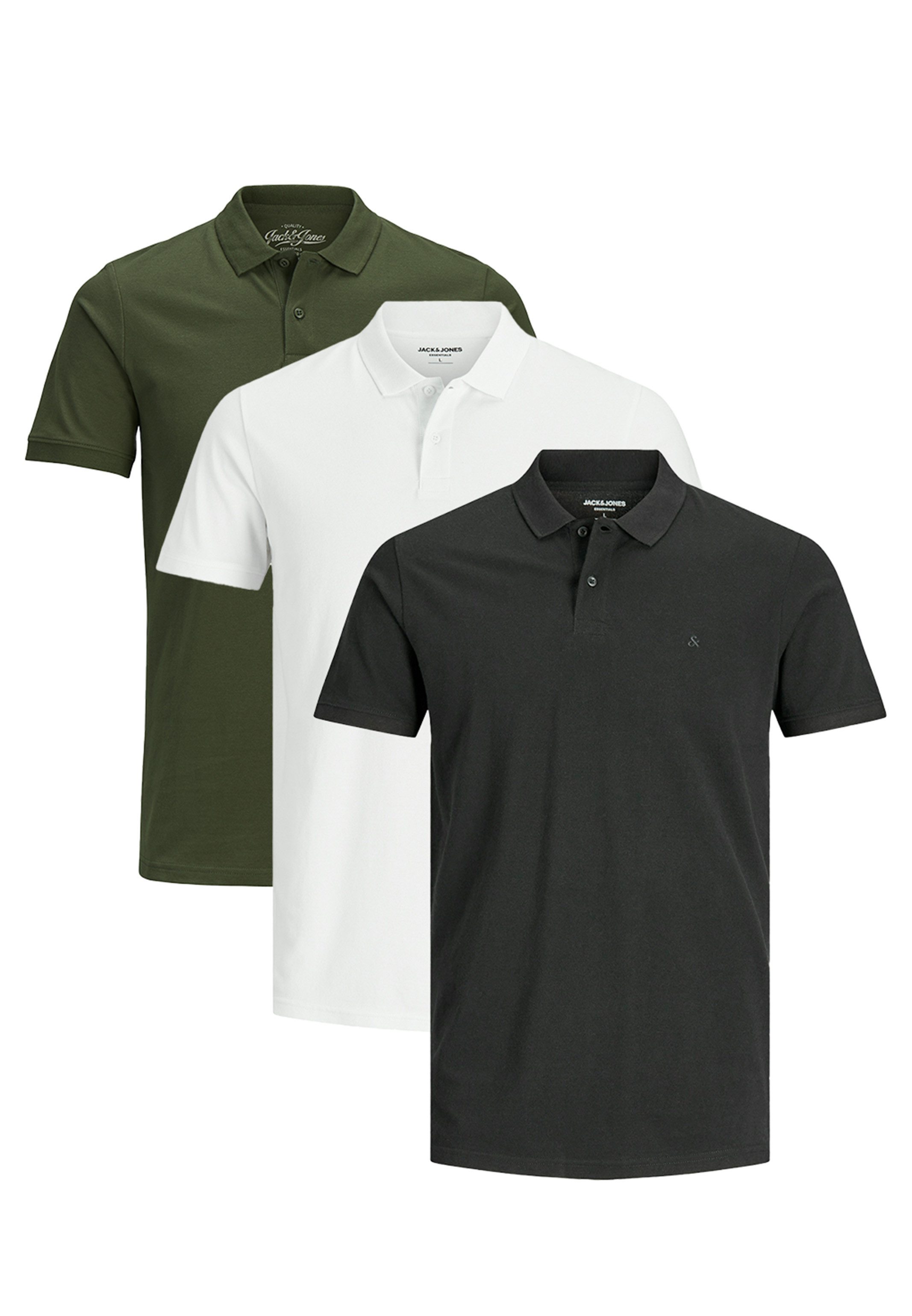 Jack & Jones Poloshirt 3er Pack günstig online kaufen