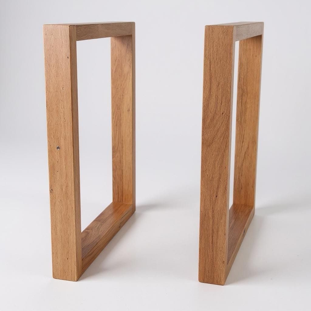 KEINerlei® Tischbein Tischbeine aus Holz Tischkufen aus massiver Eiche