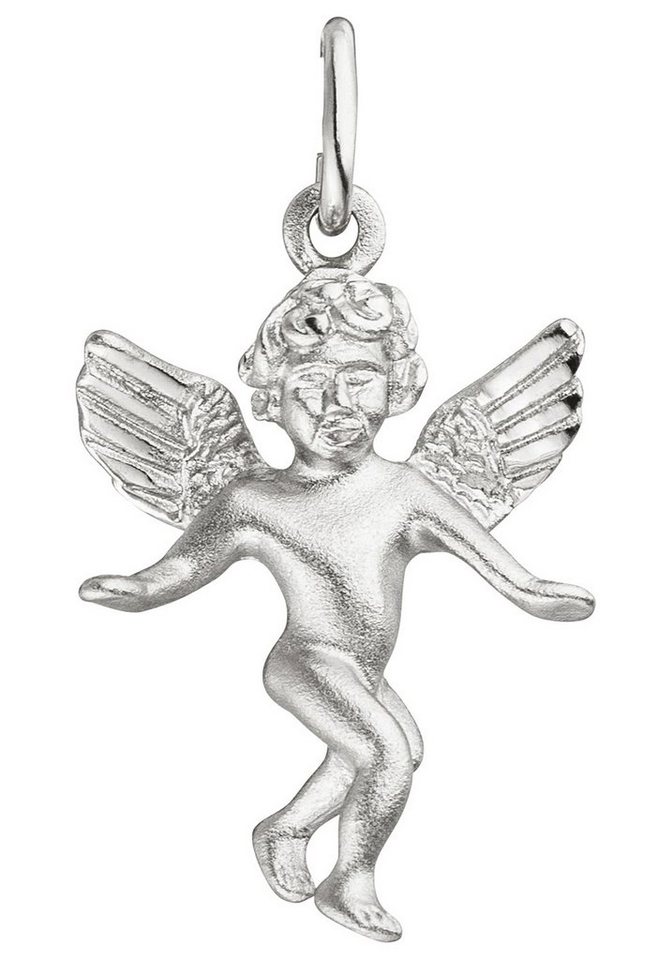 JOBO Engelanhänger Anhänger Engel Schutzengel, 925 Silber, Höhe ca. 19 mm,  Breite ca. 12,7 mm, Tiefe ca. 3 mm