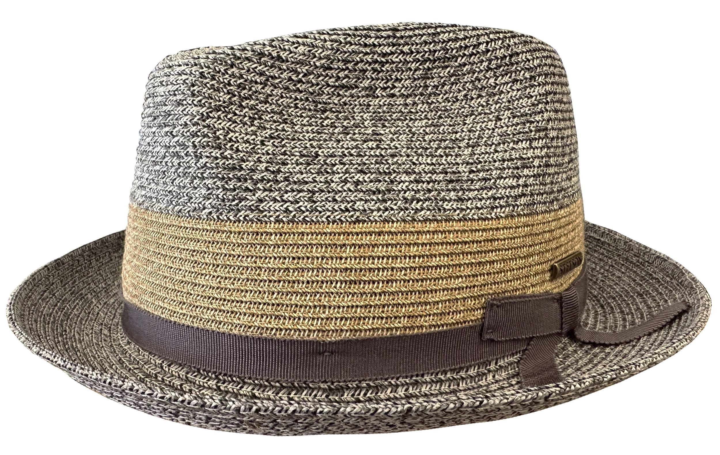 Stetson Strohhut Player Contrast Brim Toyo 85% Viskose (Toyo-Stroh); 15% Polyester (Viskose-Mix)