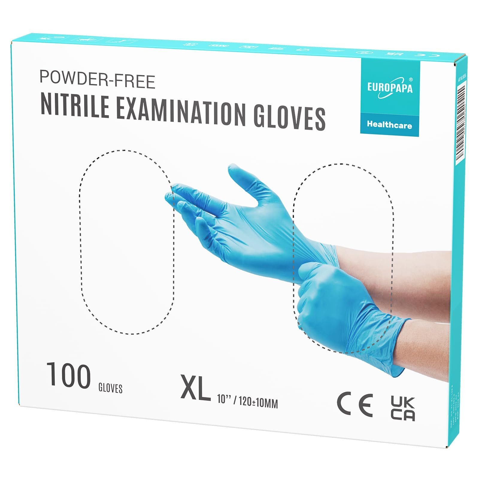 EUROPAPA Nitril-Handschuhe Medical Einmalhandschuhe Untersuchungshandschuhe günstig online kaufen
