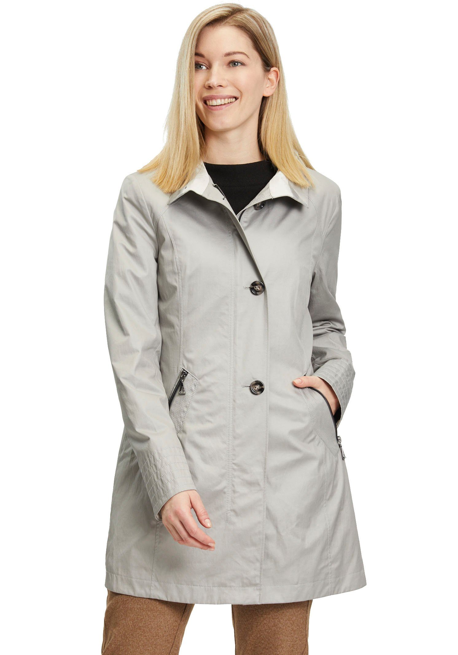 Knopfverschluss puritan mit gray Outdoorjacke Bret Gil