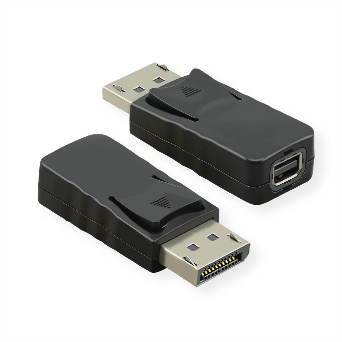 VALUE DisplayPort Adapter, DP Stecker - Mini DP Buchse Audio- & Video-Adapter DisplayPort Männlich (Stecker) zu Mini DisplayPort Weiblich (Buchse)