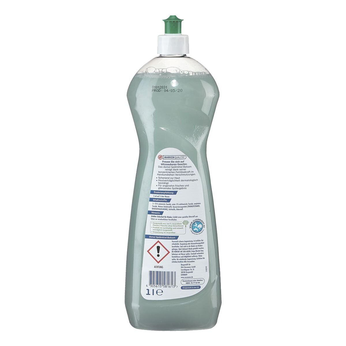 Domol Liter, Aloe Vera (1 starke pH-neutral) Balsam Fettlösekraft, Geschirrspülmittel