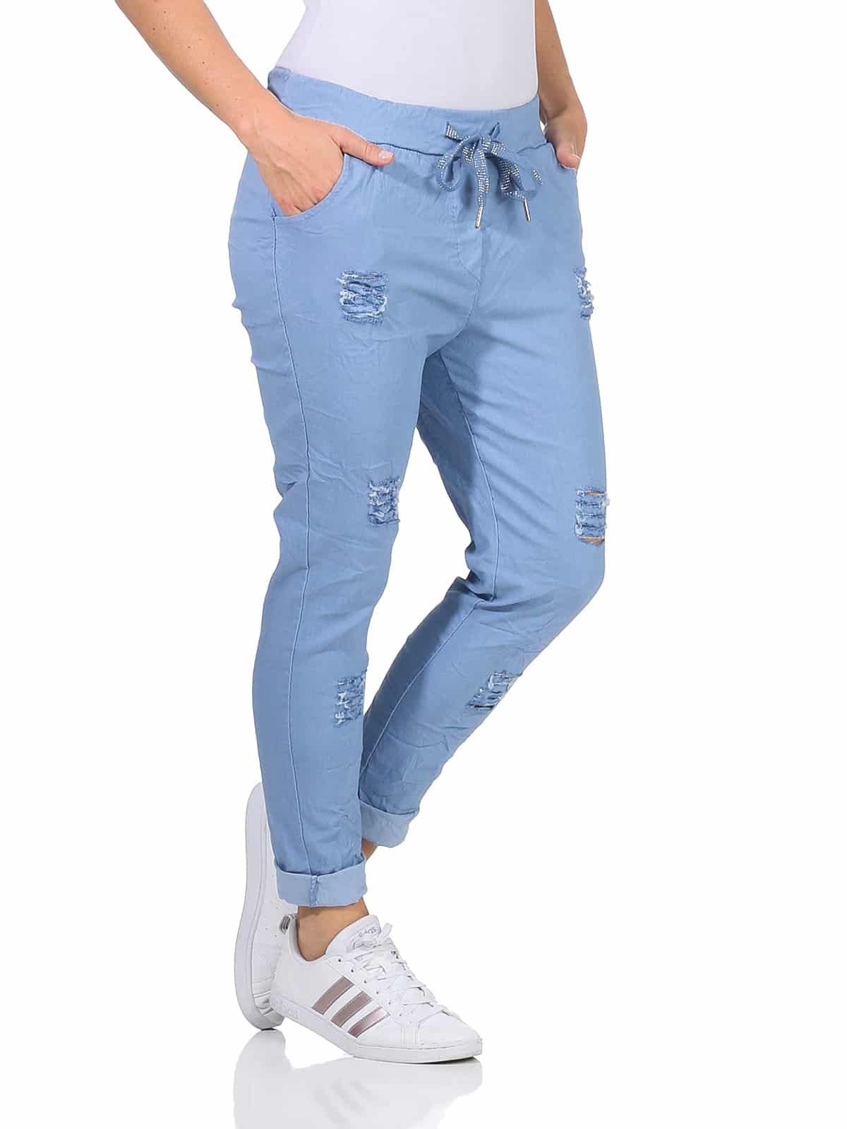 OriginalYou Chinohose 8329 Sommerliche Damenhose mit Kordelzug Chino Hose i günstig online kaufen