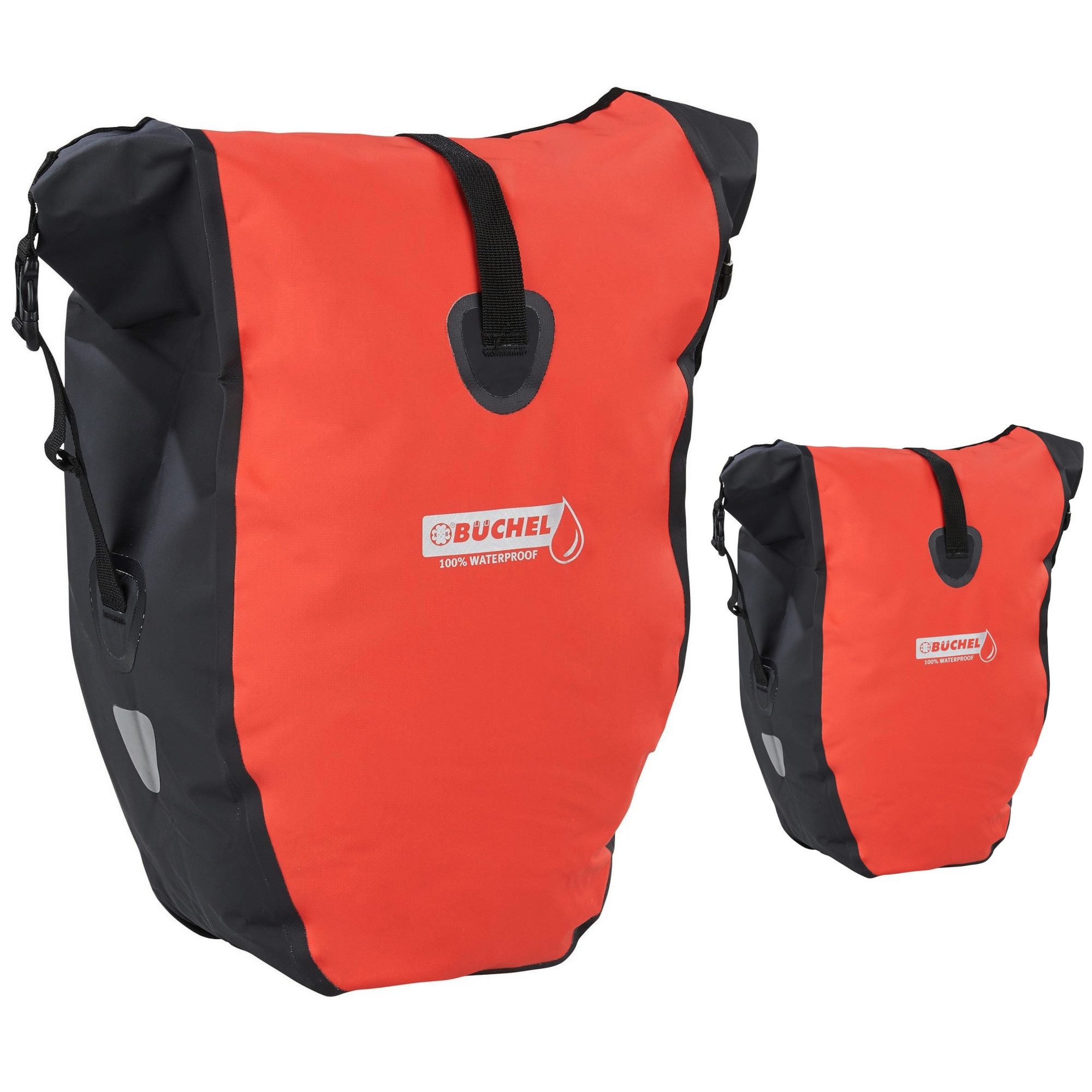 Büchel Fahrradtasche wasserdichte Radtaschen Gepäckträgertaschen 25 Liter E-Bike tauglich (2-tlg)