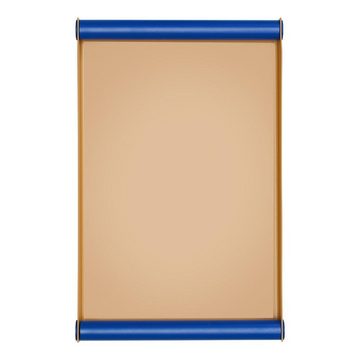 Design Letters Tablett Tablett Ray Tray Beige / Cobalt Blue (40cm)