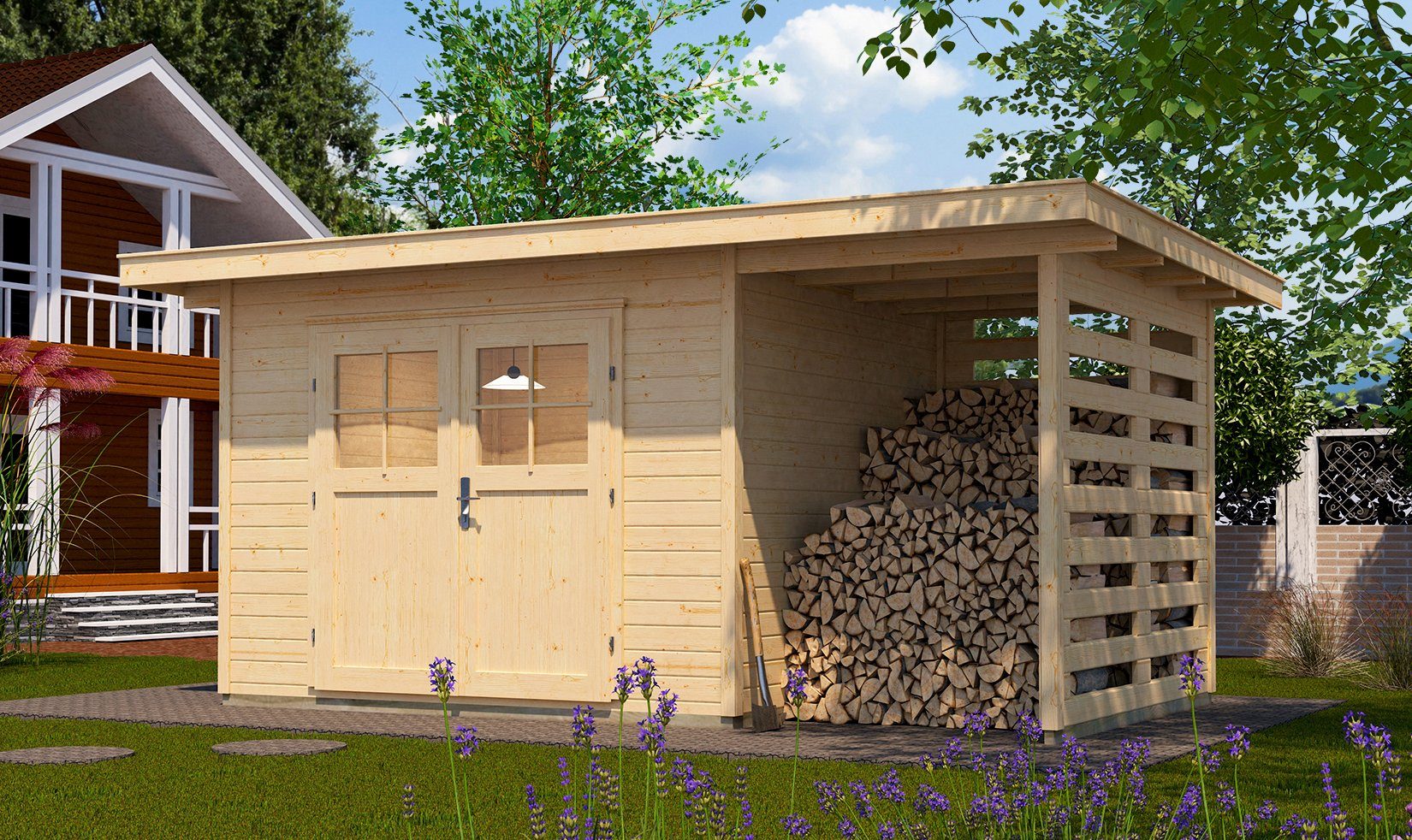 weka Gartenhaus 179A Gr.2, BxT: 430x311 cm, (Set)