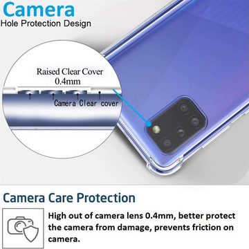 CoolGadget Handyhülle Anti Shock Rugged Case für Samsung Galaxy A31 6,4 Zoll, Slim Cover mit Kantenschutz Schutzhülle für Samsung A31 Hülle
