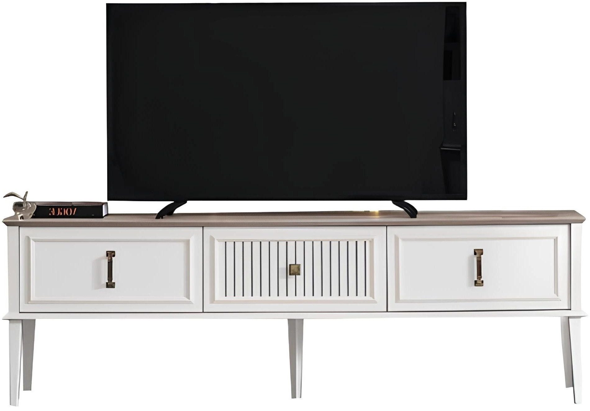 Xlmoebel TV-Schrank Modernes Lowboard mit hochglänzender Oberfläche und Stauraum (1-St., RTV Lowboard) Hergestellt in Europa
