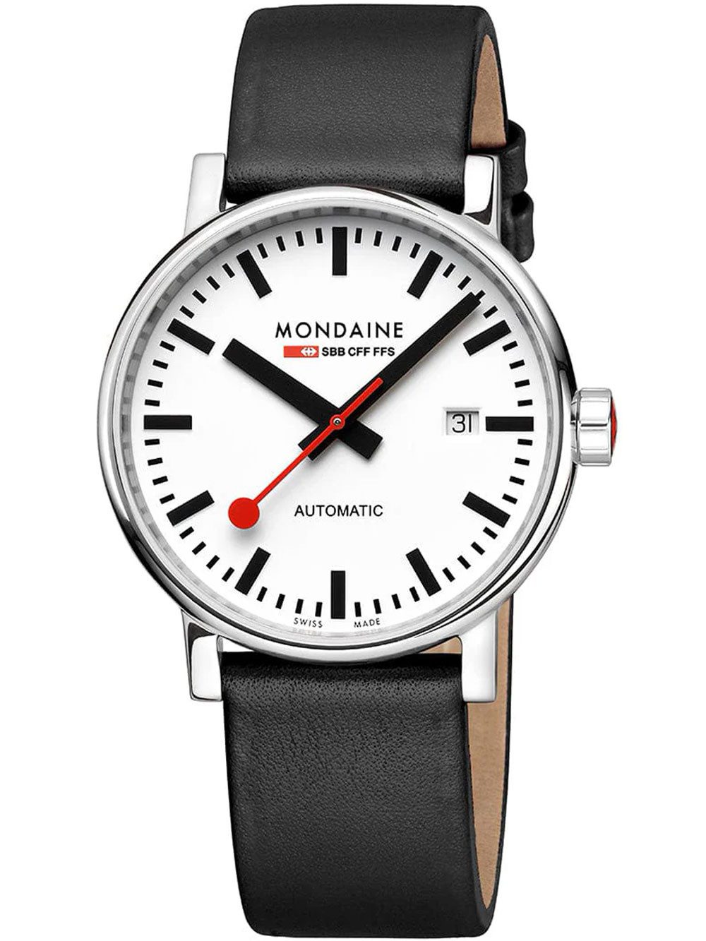 MONDAINE Automatikuhr Mondaine MSE.40610.LBV Herrenuhr Evo2 Automatik 40mm 5ATM Mondaine MSE.40610.LBV Herrenuhr Evo2 Automatik 40mm 5ATM