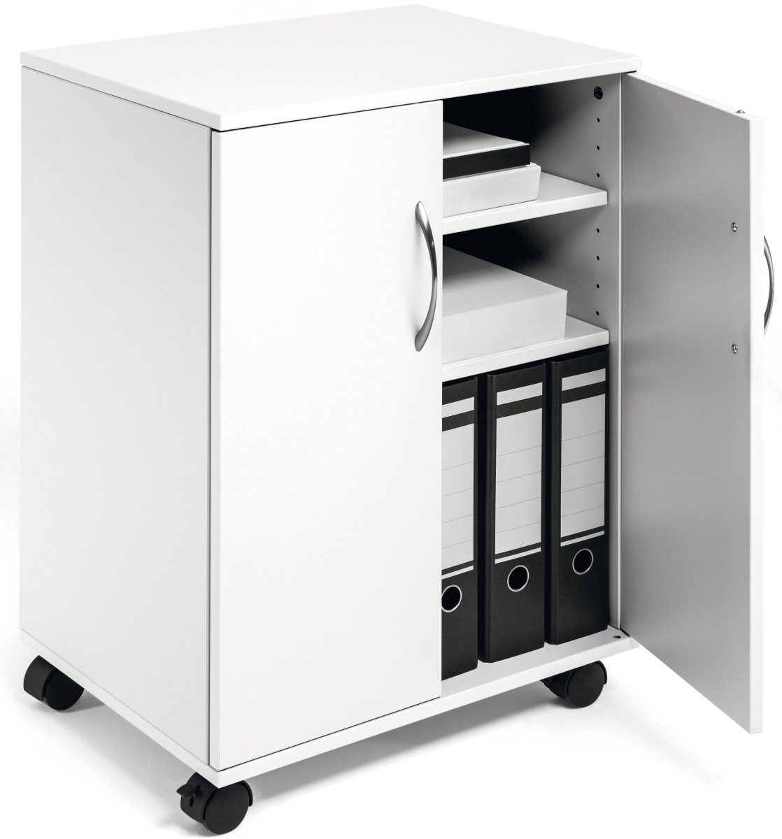 DURABLE Container Multifunktionswagen 3 Fächern, 2 Türen 528x737x400mm weiß