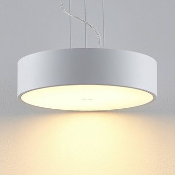 Arcchio LED-Hängeleuchte Noabelle, dimmbar, LED-Leuchtmittel fest verbaut, Farbwechsel warmweiß / tageslicht, Modern, Metall, Acryl, weiß, 1 flammig, inkl. Leuchtmittel