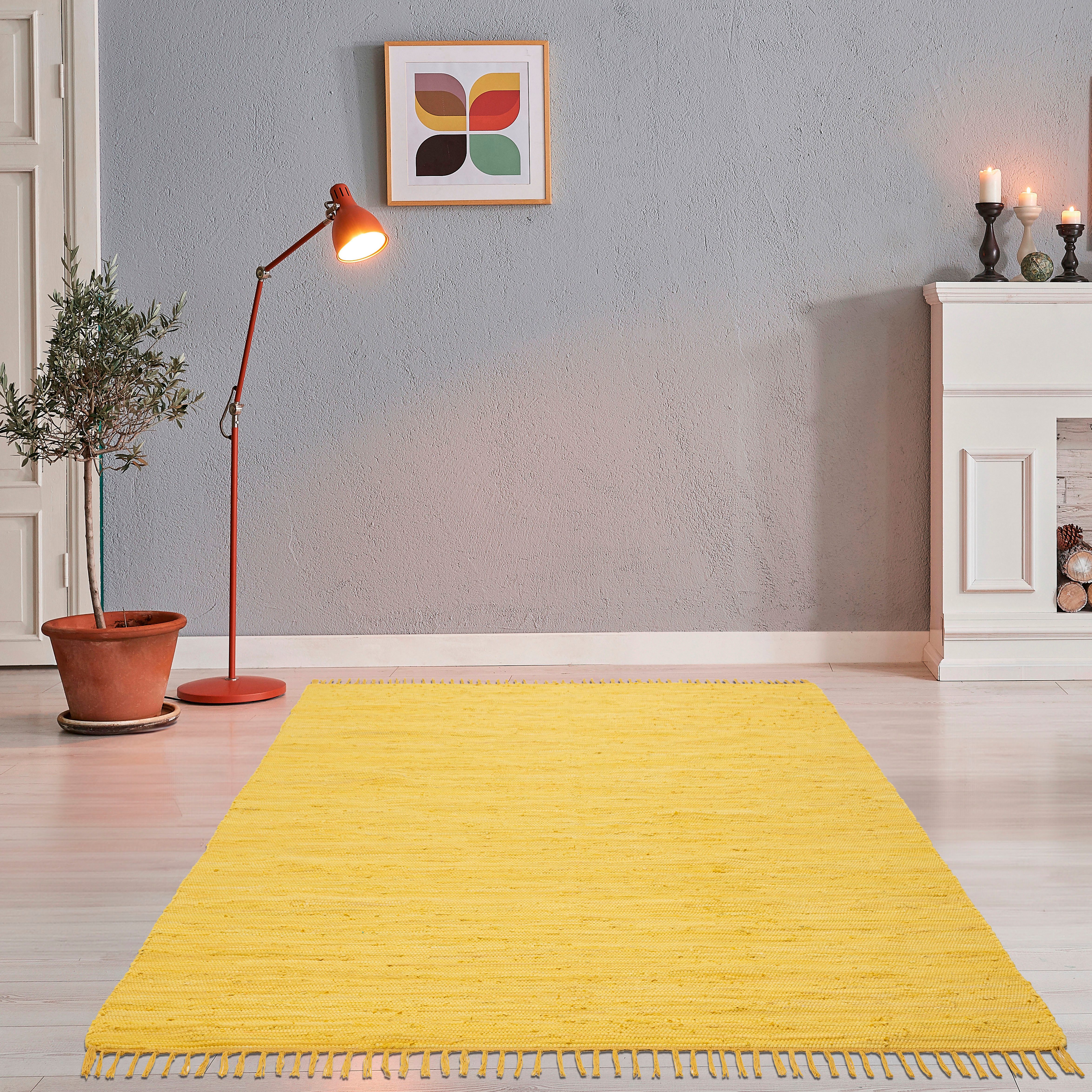 THEKO Teppich Happy Cotton Fleckerl, handgewebt, günstig online kaufen