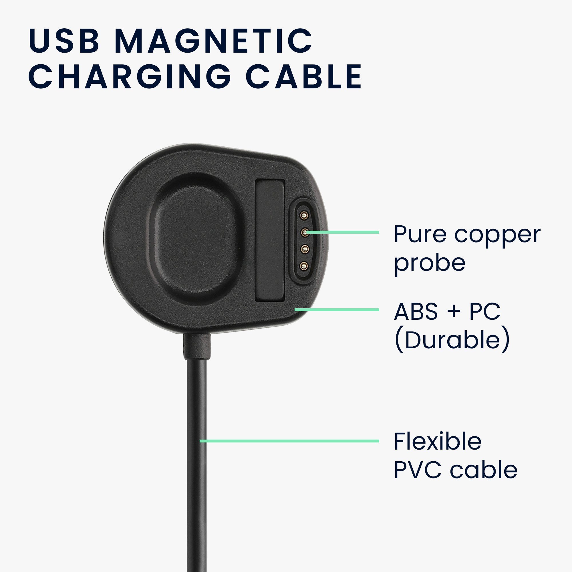 Ladekabel Kabel für Charger Aufladekabel - kwmobile - Watch USB Suunto Fitnesstracker Ersatzkabel Elektro-Kabel, Smart 7