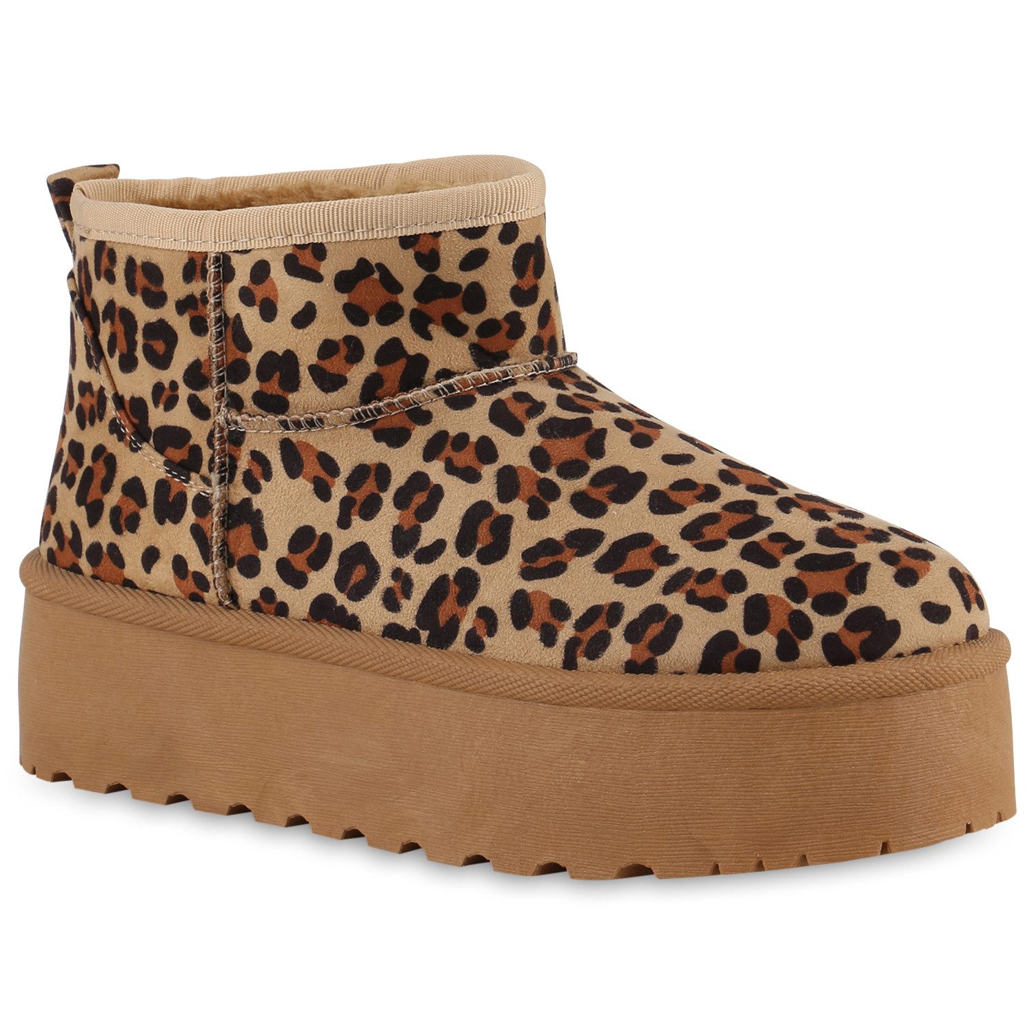 VAN HILL 840781 Winterstiefelette Damen Warm Gefütterte Winter Boots Bequem günstig online kaufen