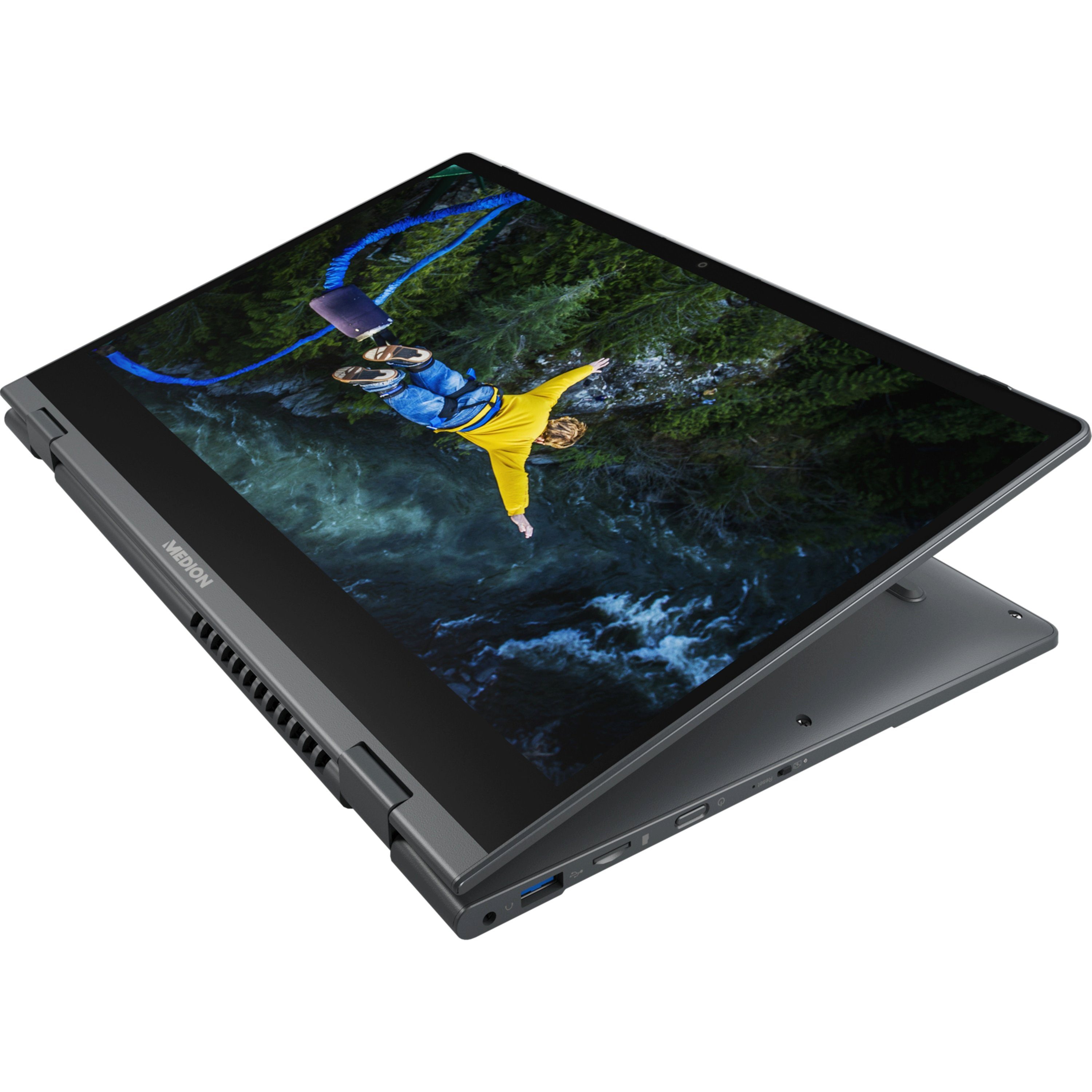 Intel® Windows Full-HD SSD, Zoll, (35.5 Display, 128 Core MD64141) GB cm/14 8GB, Notebook E14413 UHD, Medion® Convertible i3 1115G4, Intel 11,
