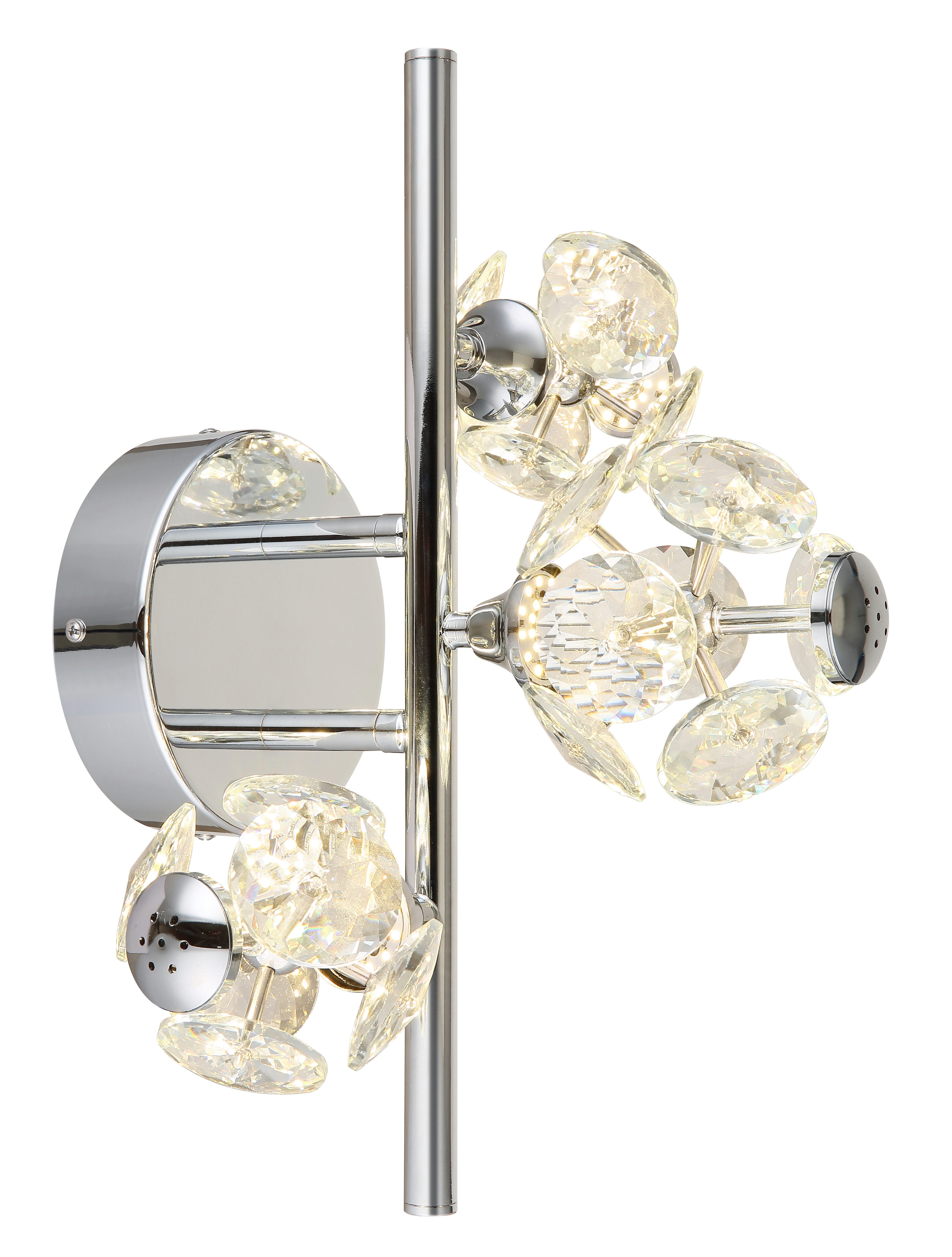 GLOBO LIGHTING Wandleuchte VIRINA, LED fest integriert, Warmweiß, Wandlampe Wand Wohnzimmer Flur Wandbeleuchtung