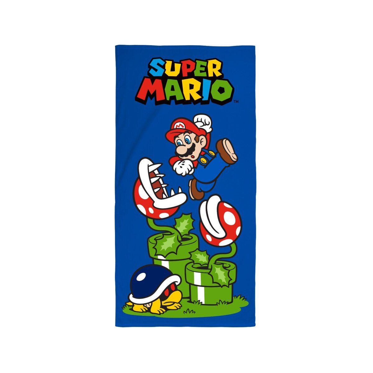 Super Mario Badetücher Super Mario Piranha Plants Strandtuch 70x140cm, 100% Polyester (1-St)