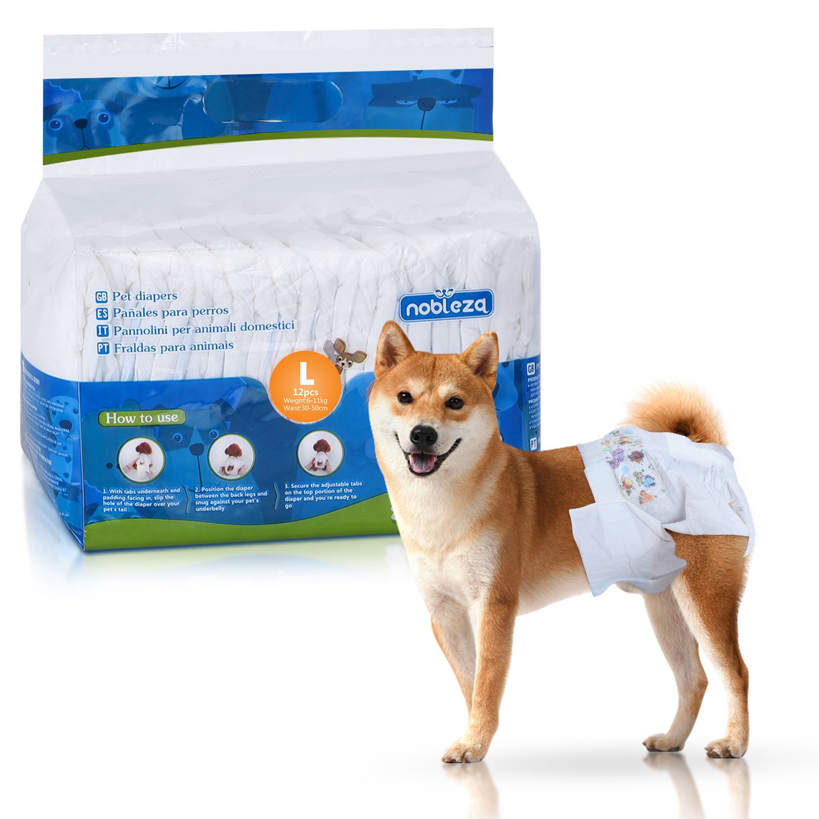 nobleza Hundewindel Hund Windeln Einweg Weiblich Welpen Training Windeln