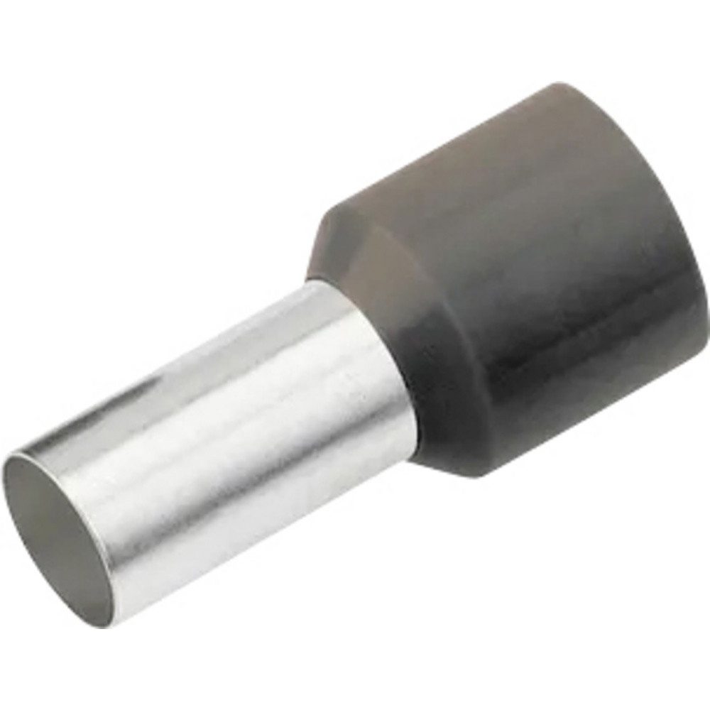 Cimco Aderendhülsen Cimco 187134 Aderendhülse 25 mm² Teilisoliert Schwarz 50 St., Isol. Aderendh. 25mm²x16mm,schwarz