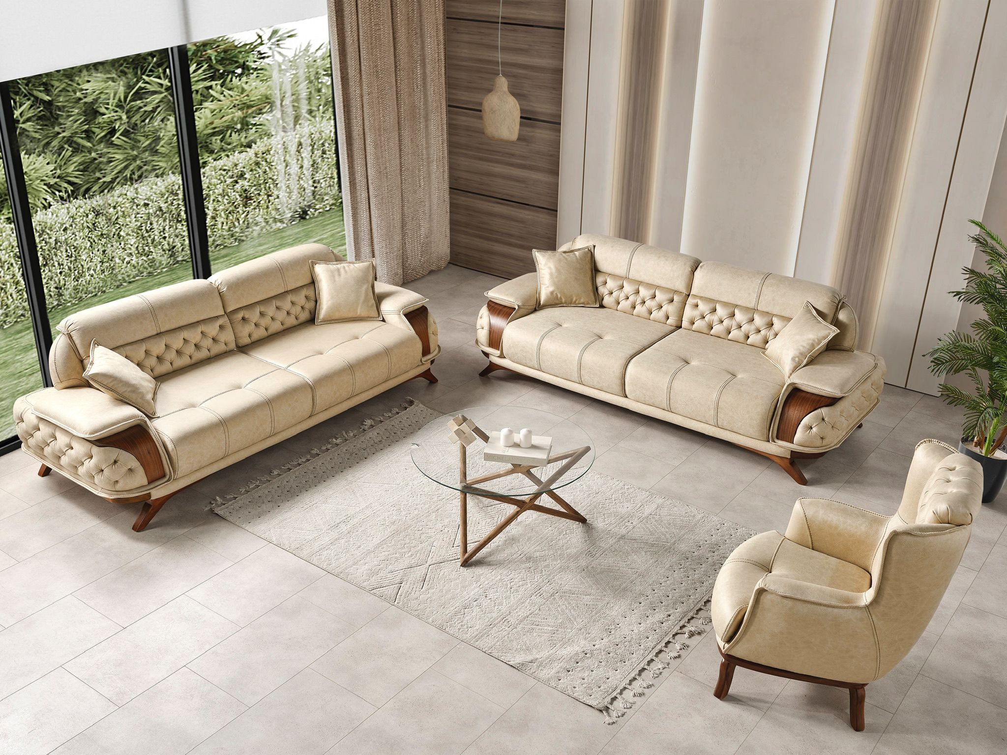JVmoebel Polstergarnitur Stilvolles Modernes Sofa Set günstig online kaufen