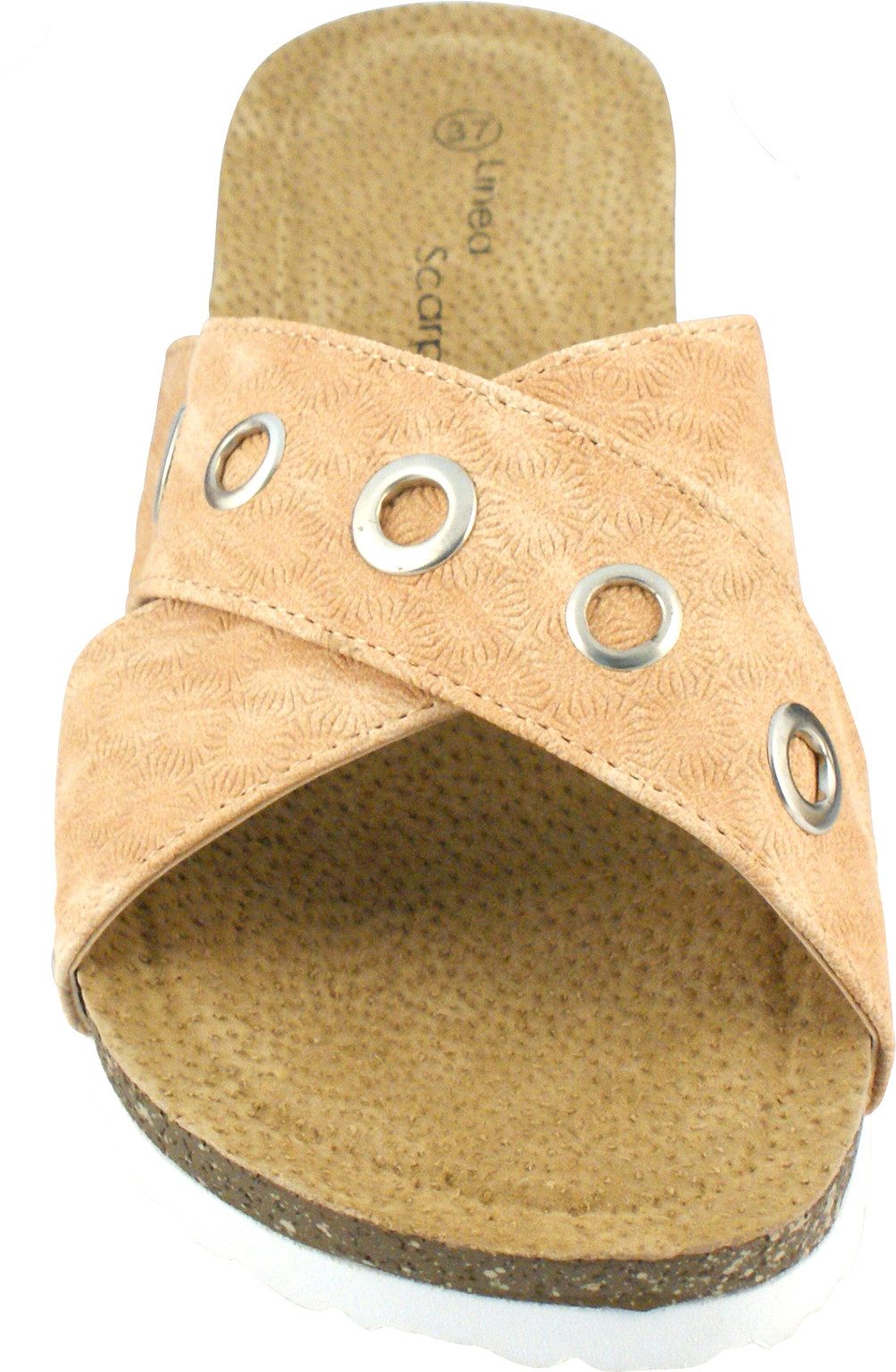 Linea Scarpa Linea Scarpa Memphis Pantoletten Korkoptik Damen Pantolette