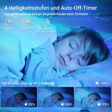 JOEAIS Projektionslampe Projektionslampen Sternenhimmel Galaxy Zwölf Sternbilder Nachtlicht, LED wechselbar, Projektor Licht Hi-Fi Bluetooth für Kinder Baby Party Dekoration