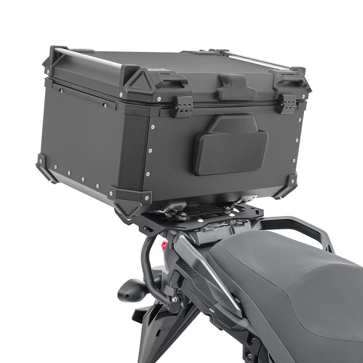 Bagtecs Topcase Set Alu Topcase + Gepäckbrücke passend für Suzuki V-Strom 650 / XT 17-